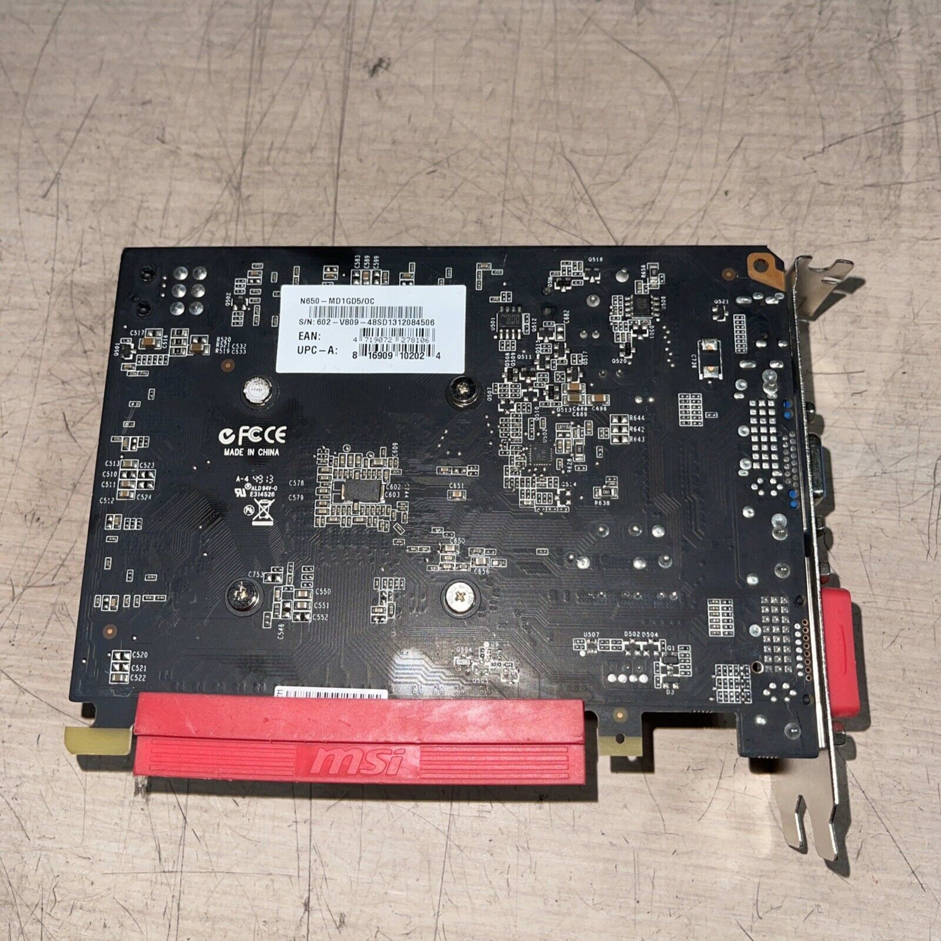 MSI NVIDIA GeForce GTX 650 (N650-MD1GD5?OC) 1gb GDDR5 HDMI