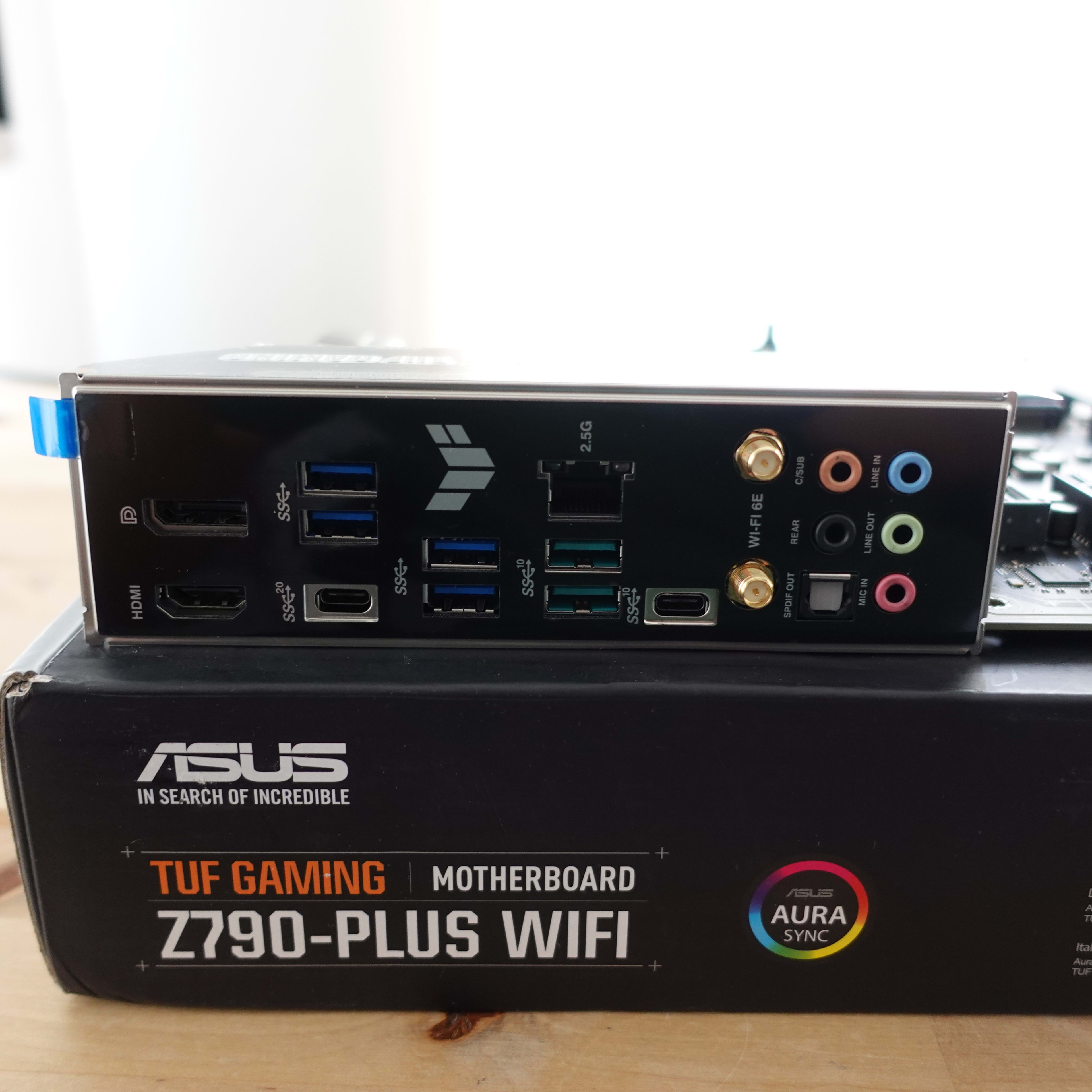 New ASUS TUF Gaming Z790-Plus WiFi LGA 1700 DDR5 (Intel 14th, 13th, 12th Gen) ATX gaming motherboard