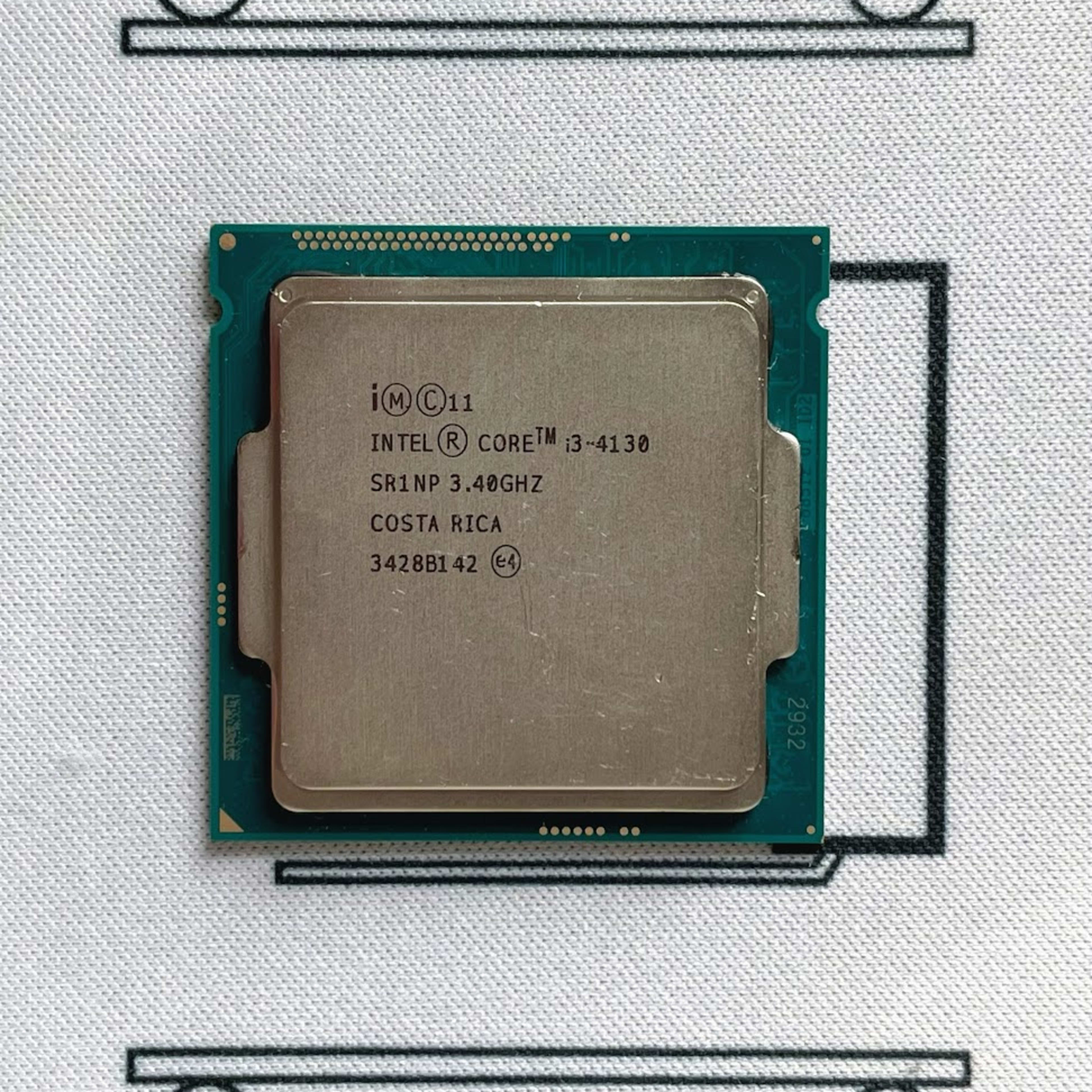 Intel i3-4130 3.40GHz Dual-Core 3MB LGA1150 CPU Processor SR1NP 54W