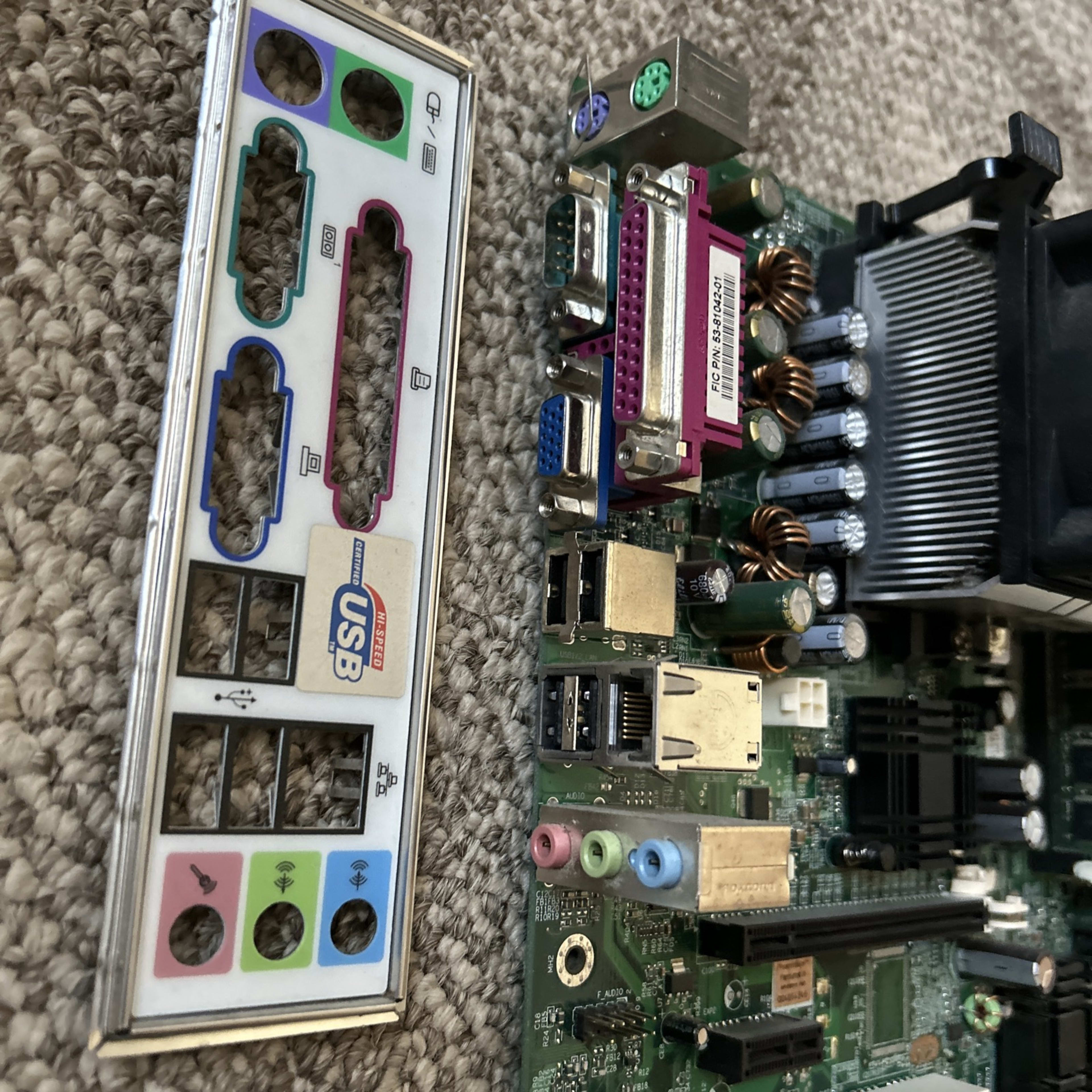 FIC K8MC5IG MOTHERBOARD W/ AMD Sempron 3100+, HEATSINK & 512MB RAM