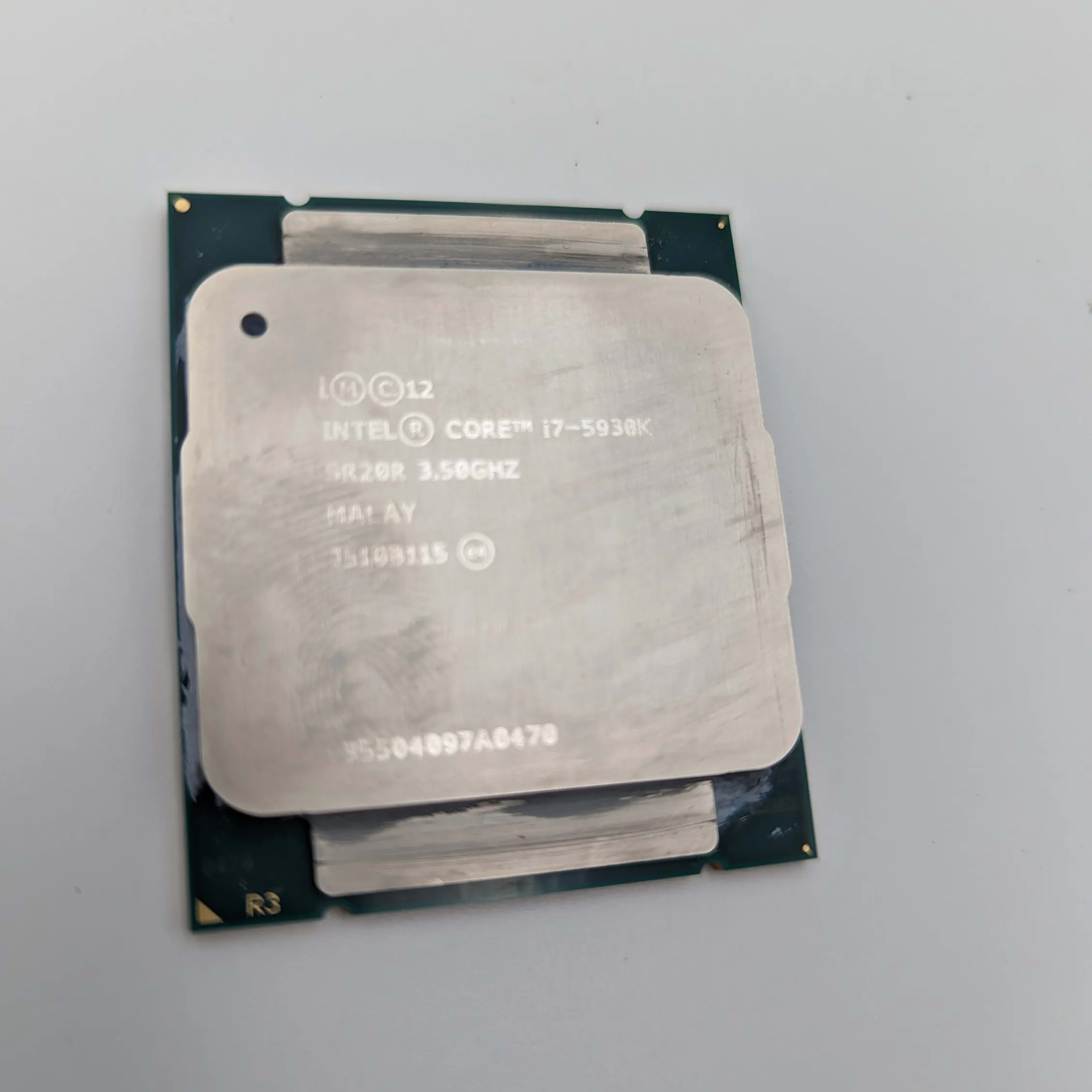 Intel i7-5930k @3.5 ghz 6 core CPU. LGA 2011