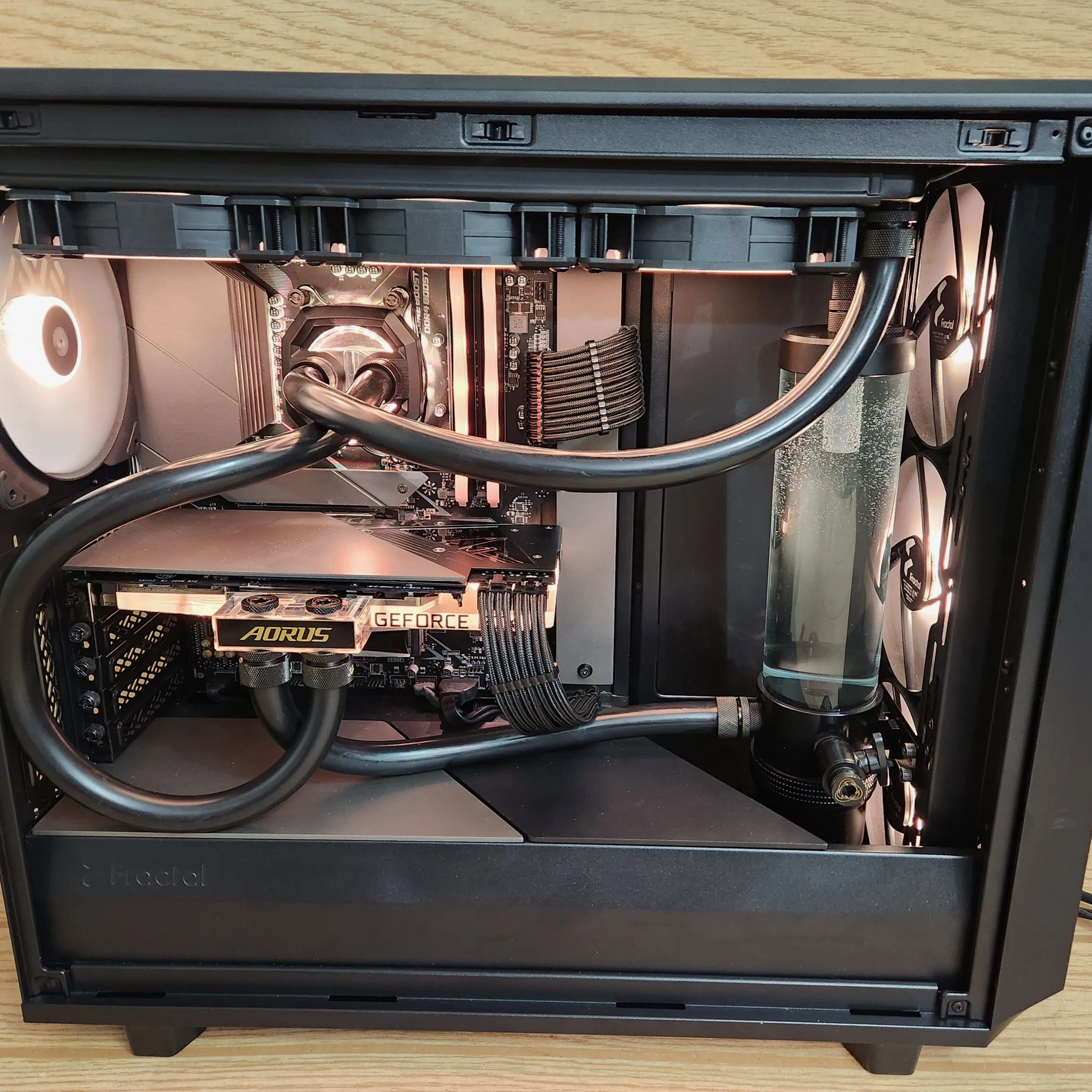 Custom Water-Cooled RGB Gaming PC: Ryzen 5 5600X RTX 3080 16GB RAM 1TB SSD