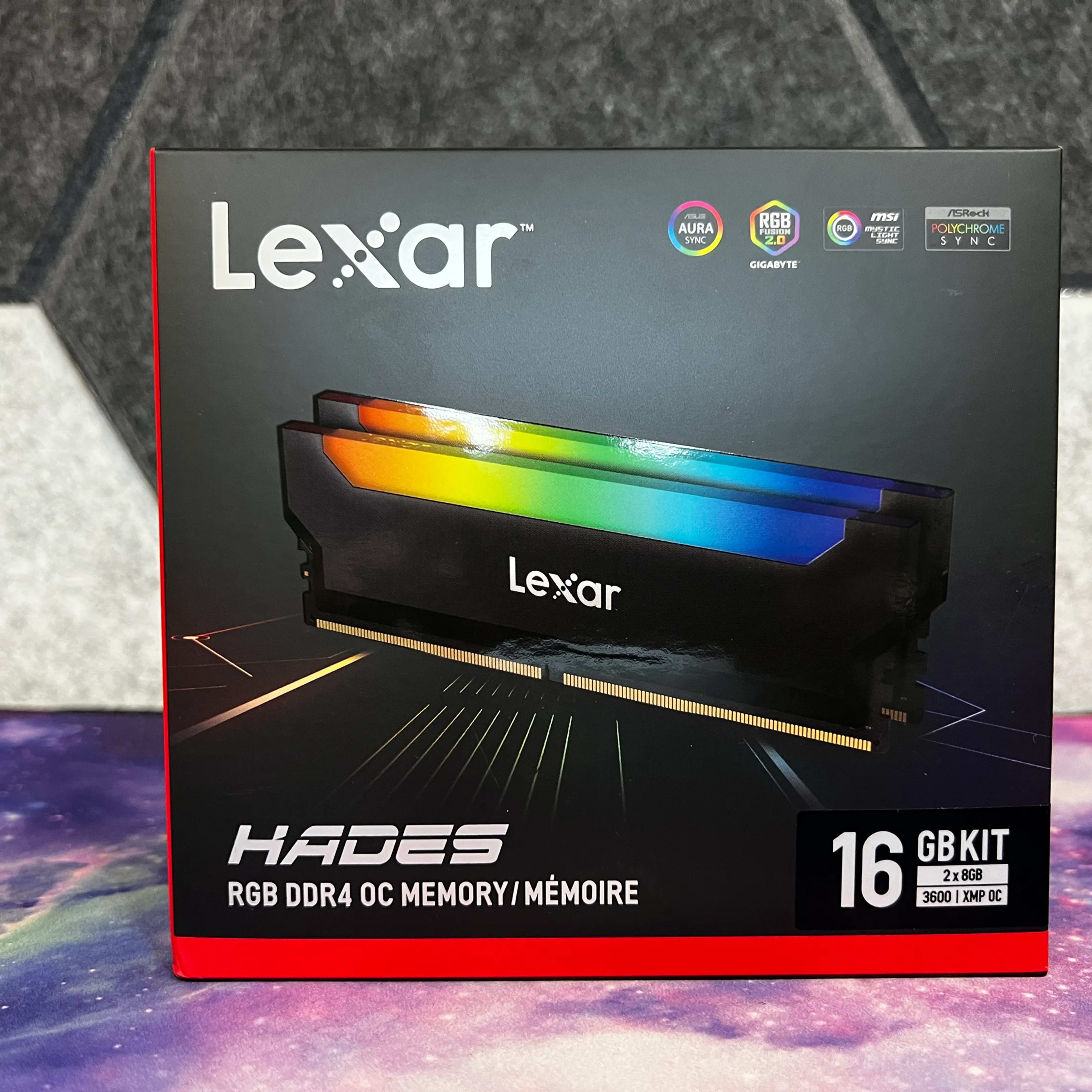 Lexar Hades 16GB (2 x 8GB) RGB DDR4 3600Mhz CL18 Memory Kit