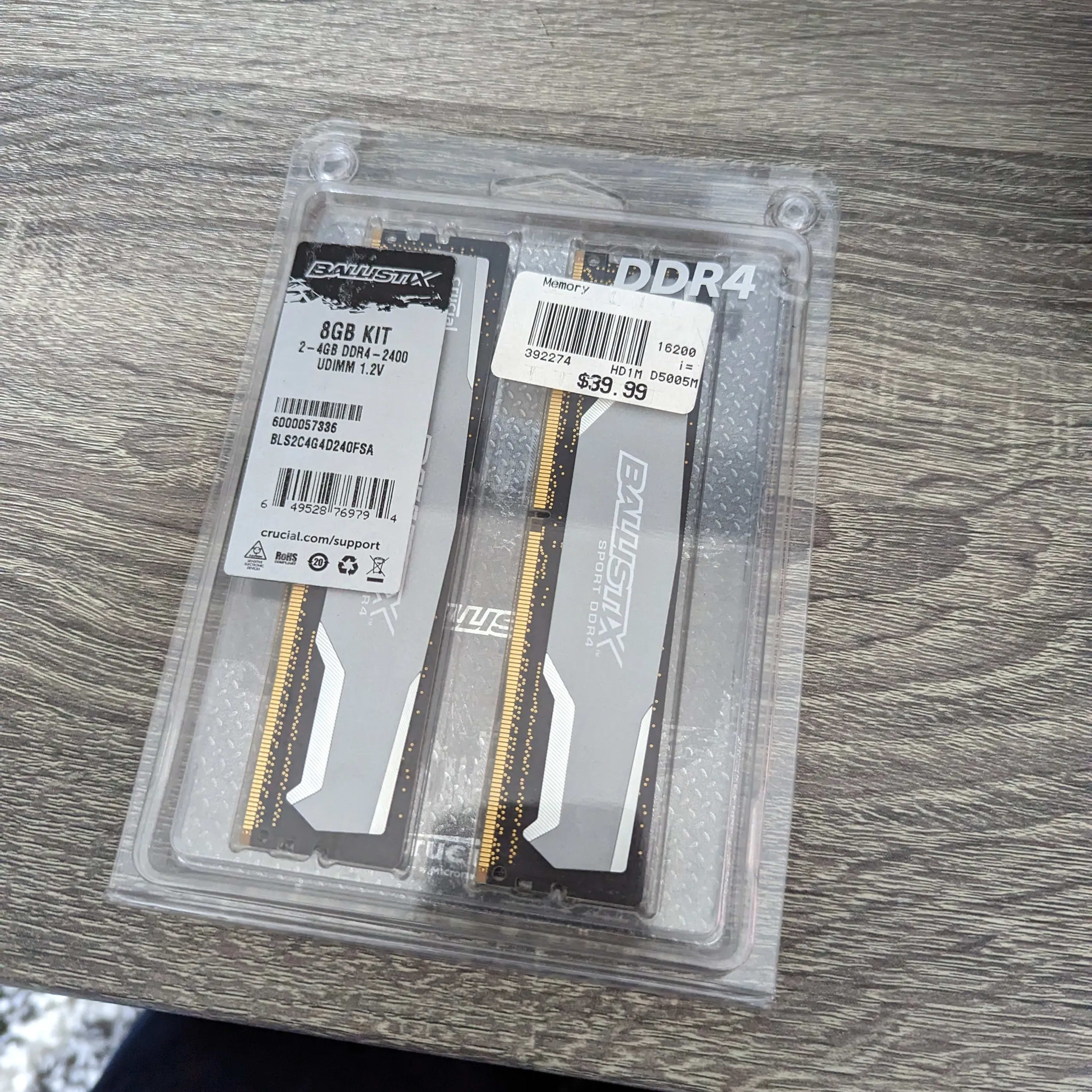 2 Kits Crucial Ballistix Sport RAM 8GB Kit (2x4) DDR4 2400Mhz | Jawa