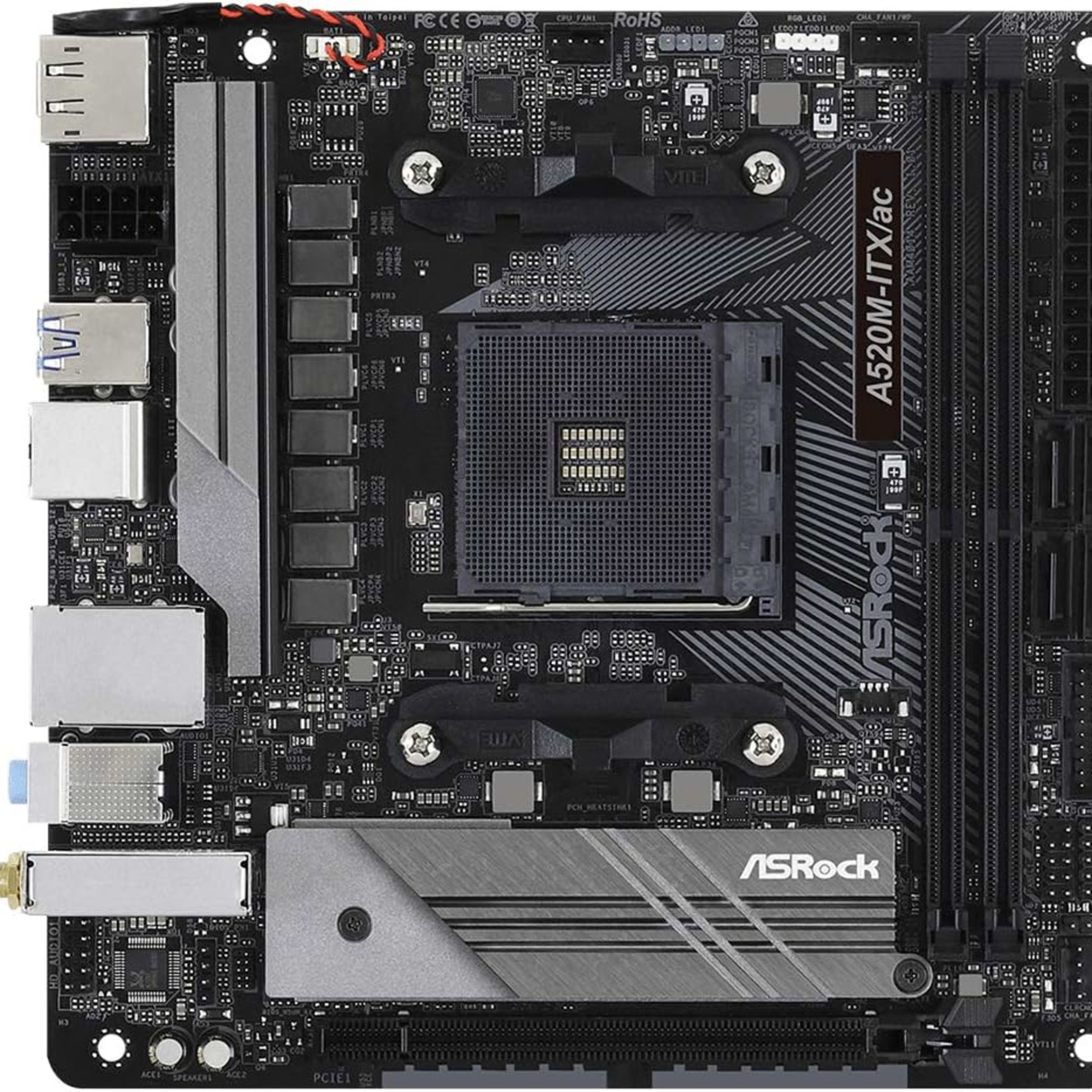 BNIB ASRock A520M-ITX/AC Mini-ITX computer motherboard AMD AM4