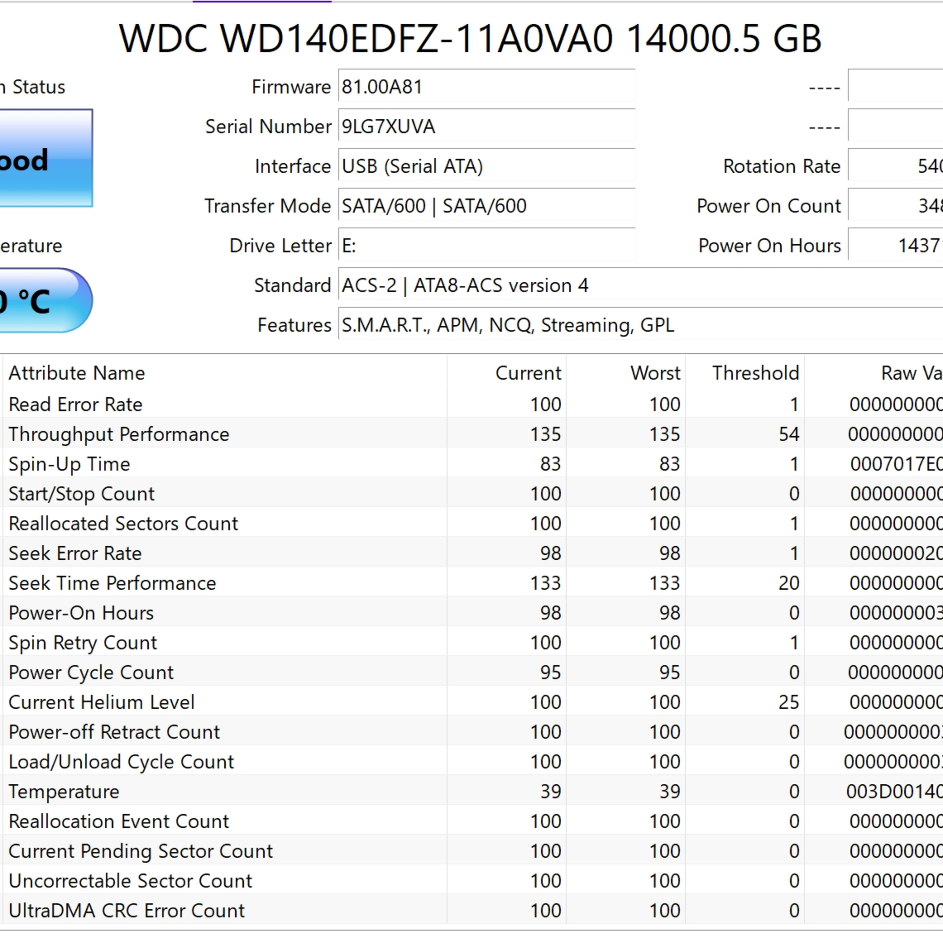 WD - Easystore 14TB External USB 3.0 Hard Drive - Black - Used