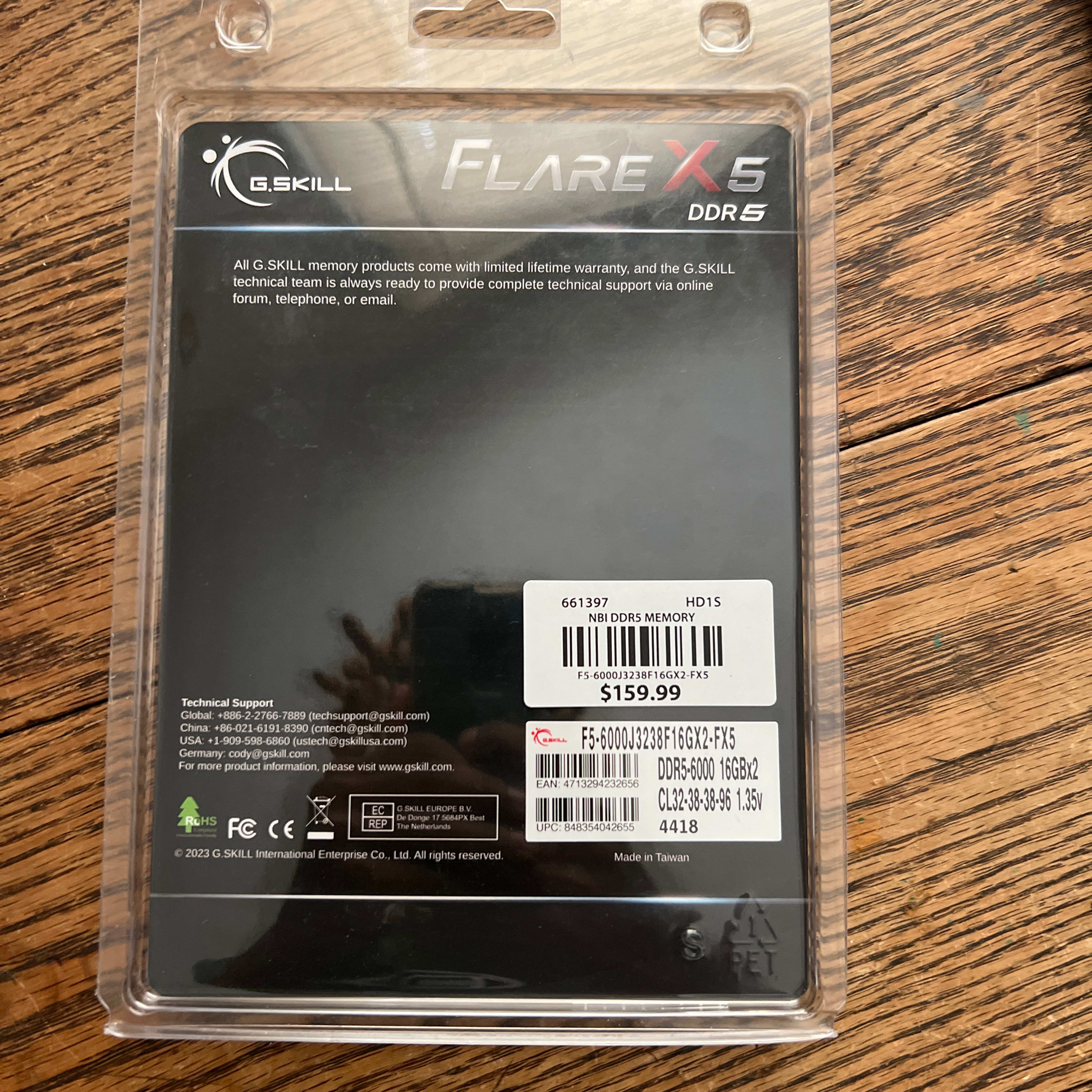 BRAND NEW UNOPENED: G.SKILL FLARE X5 32GB (2x16gb) DDR5 6000