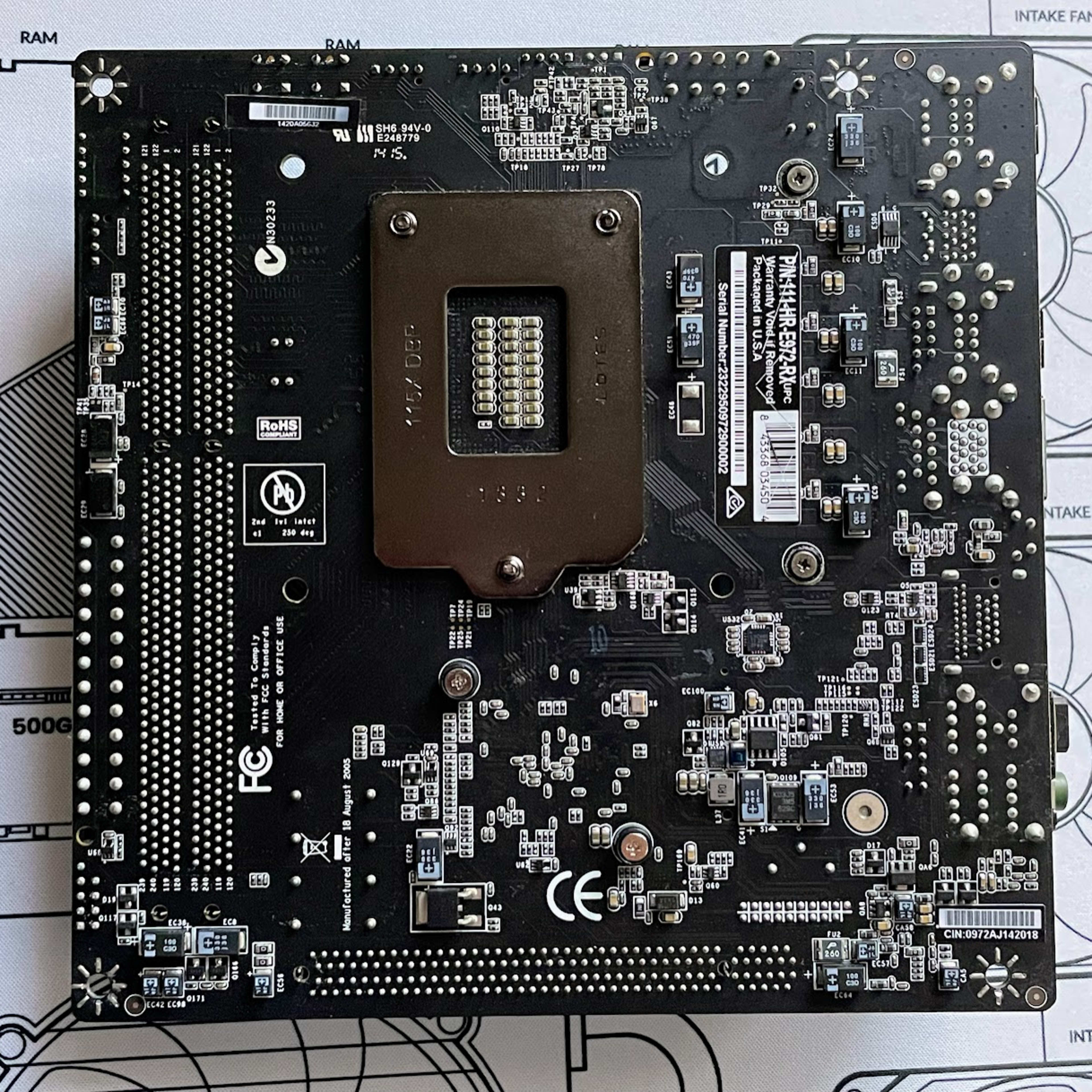 RARE EVGA Z97 Core3D Mini ITX computer motherboard LGA 1150