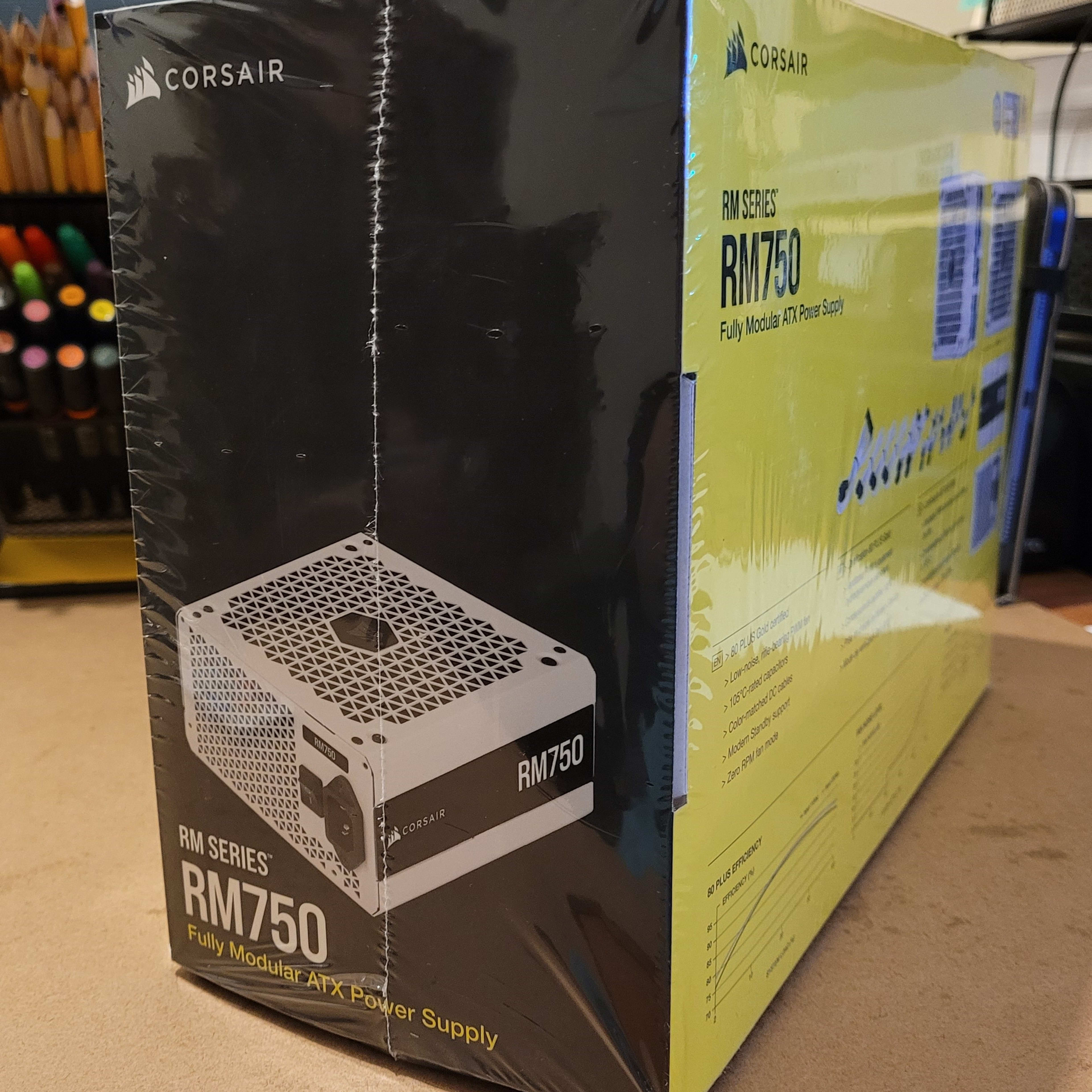 Corsair RM750 W 80+ Gold Certified Fully Modular ATX Power Supply (NEW UNOPENED)