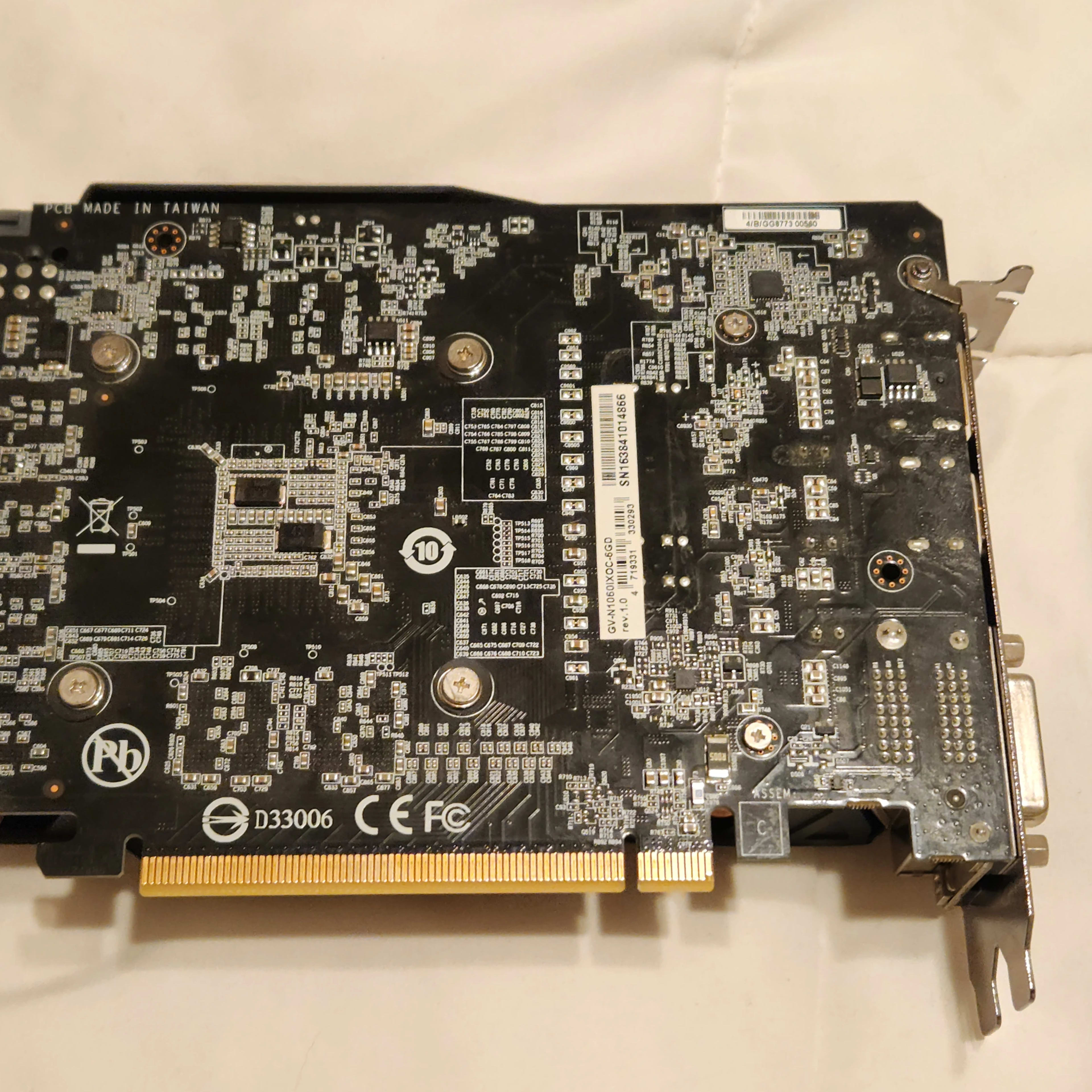 Gigabyte Nvidia GTX 1060 6GB OC GDDR5 Mini-ITX Graphics Card