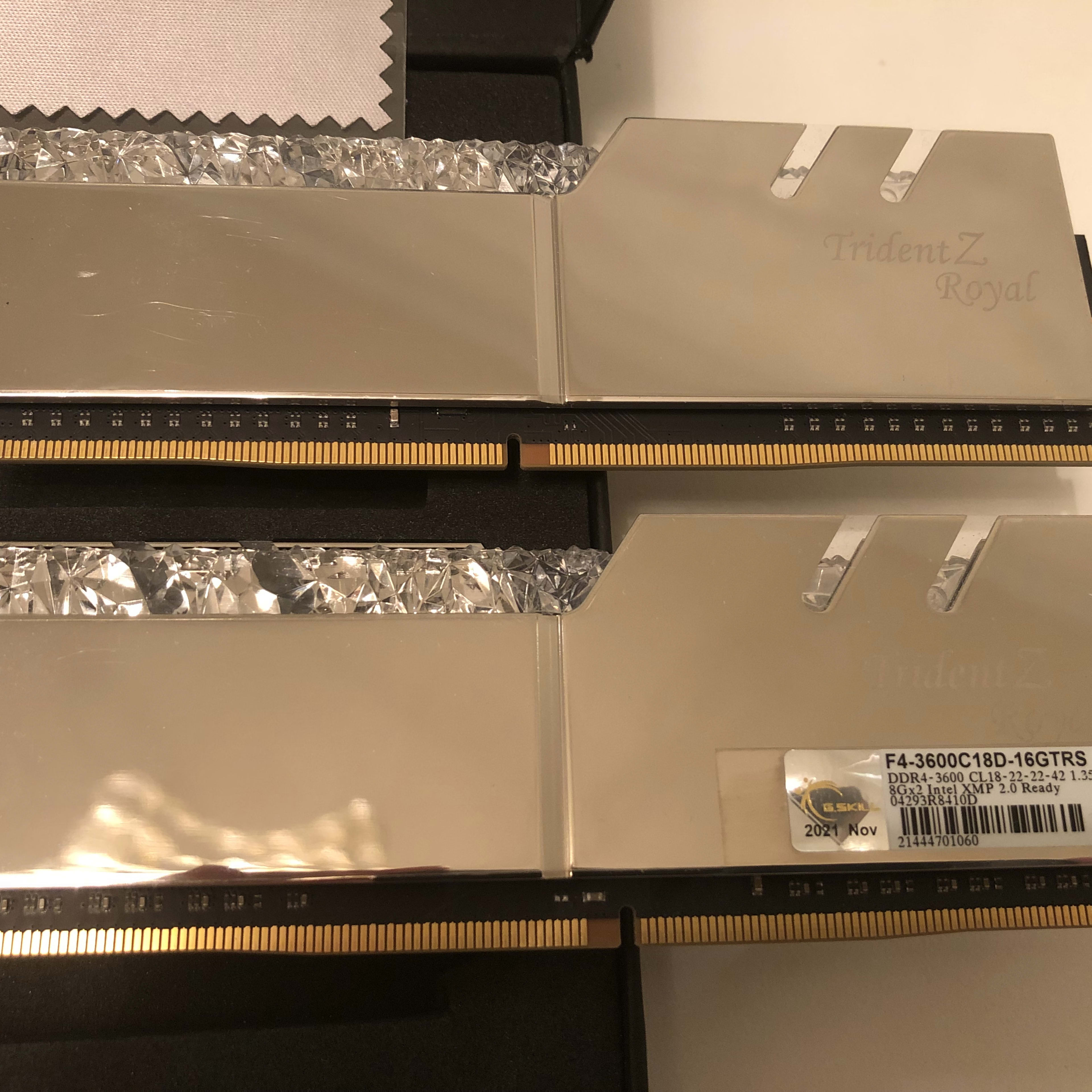 Like New*** G.Skill Trident Z Royal RGB 16GB (2 x 8GB) DDR4-3600