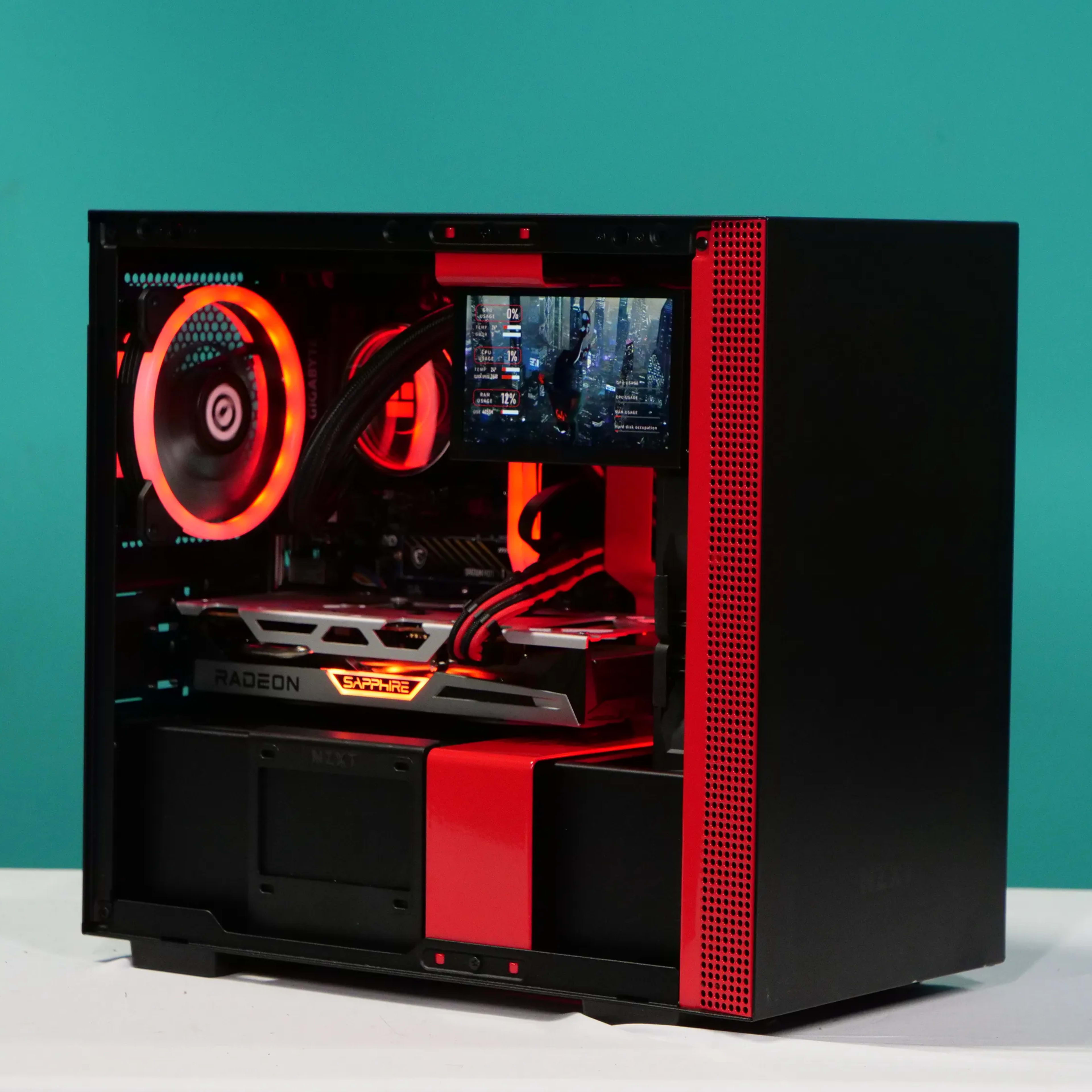 UCW Ready to Play "Seeing Red MK2" ITX Build (Ryzen 5-5600x + RX6600XT 8gb + 32gb RAM) Free Ship!