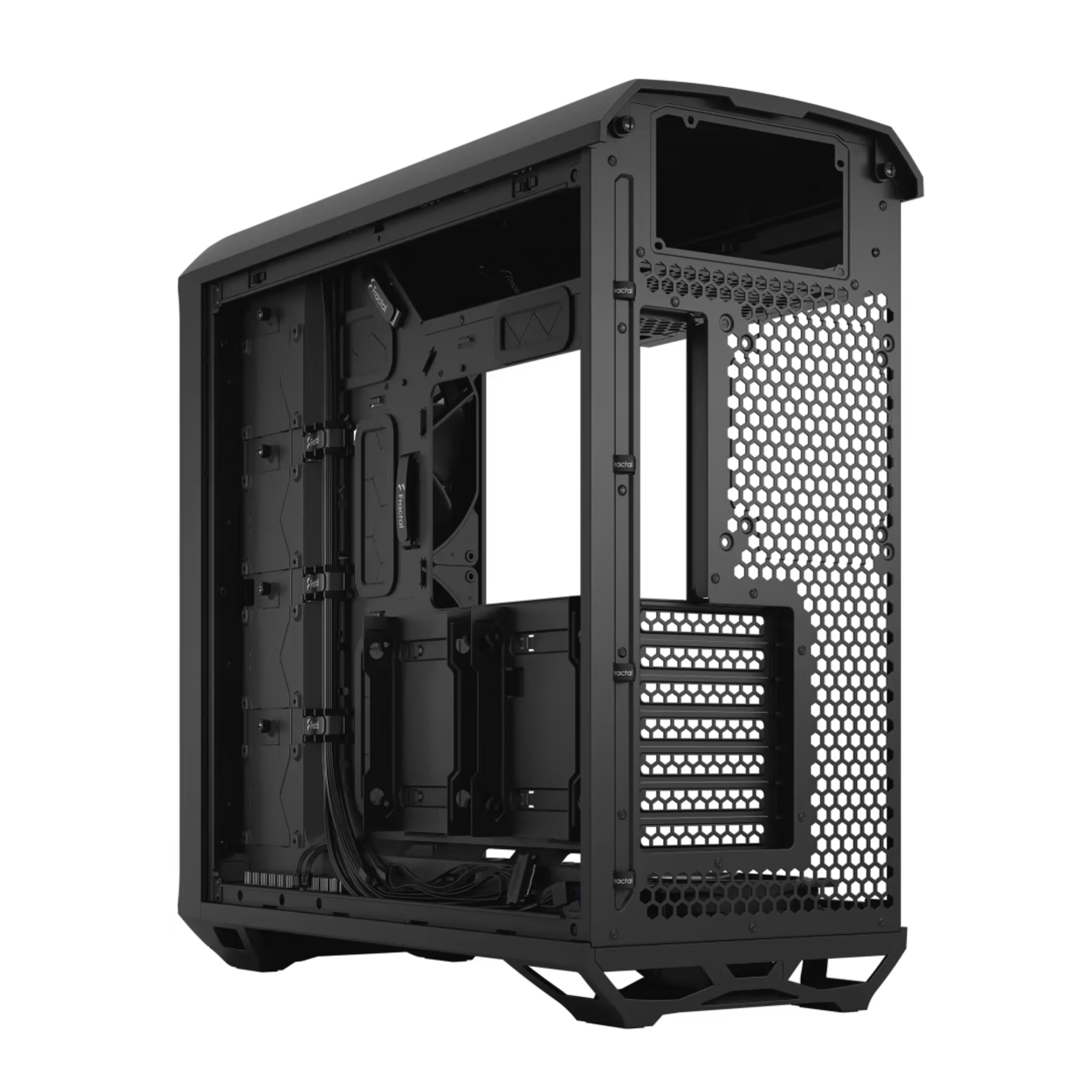 Fractal Design Torrent Black E-ATX Dark Tempered Glass Window High-Airflow Mid Tower Computer Case