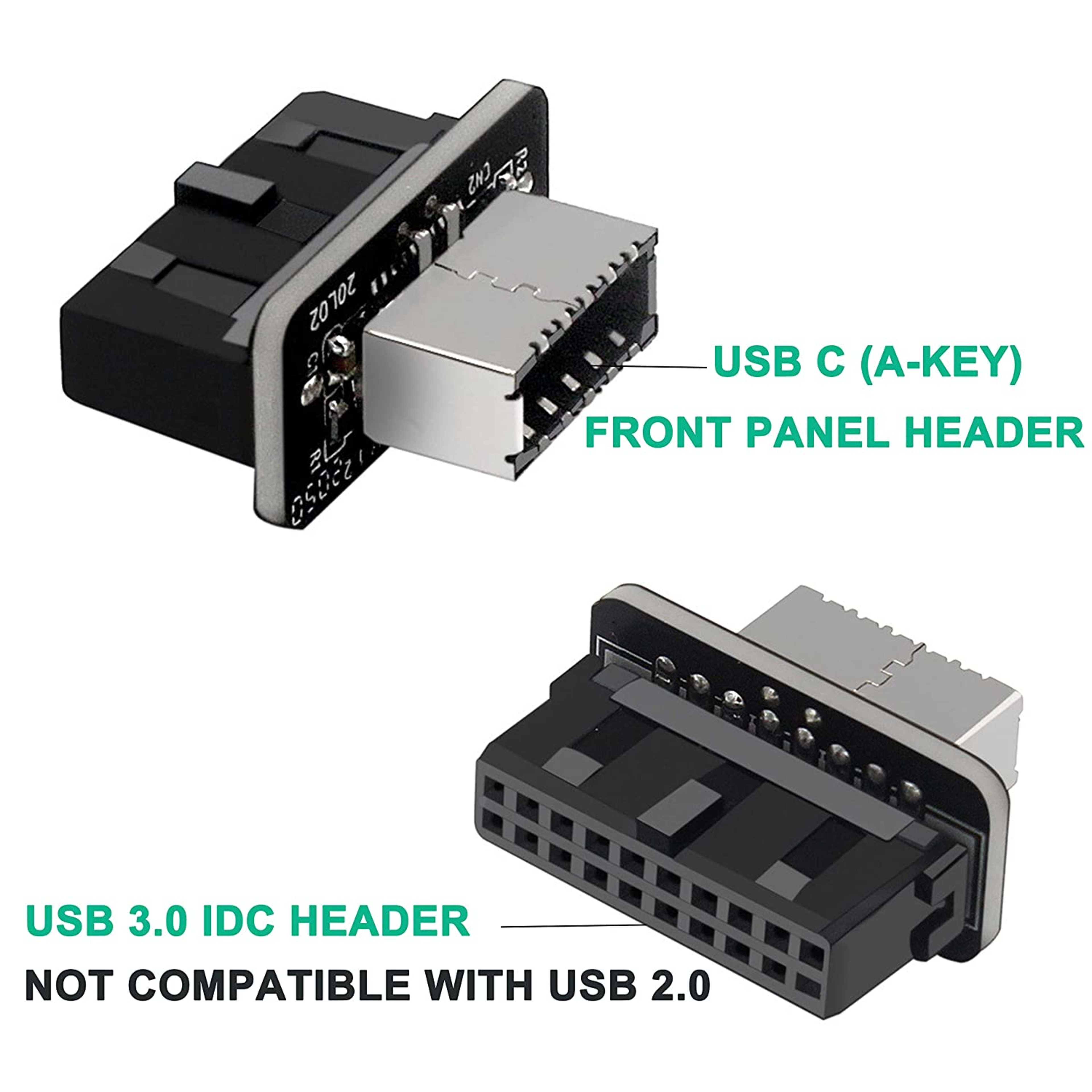 USB 3.0 Internal Header to USB 3.1/3.2 Type C Converter For Computer Motherboard