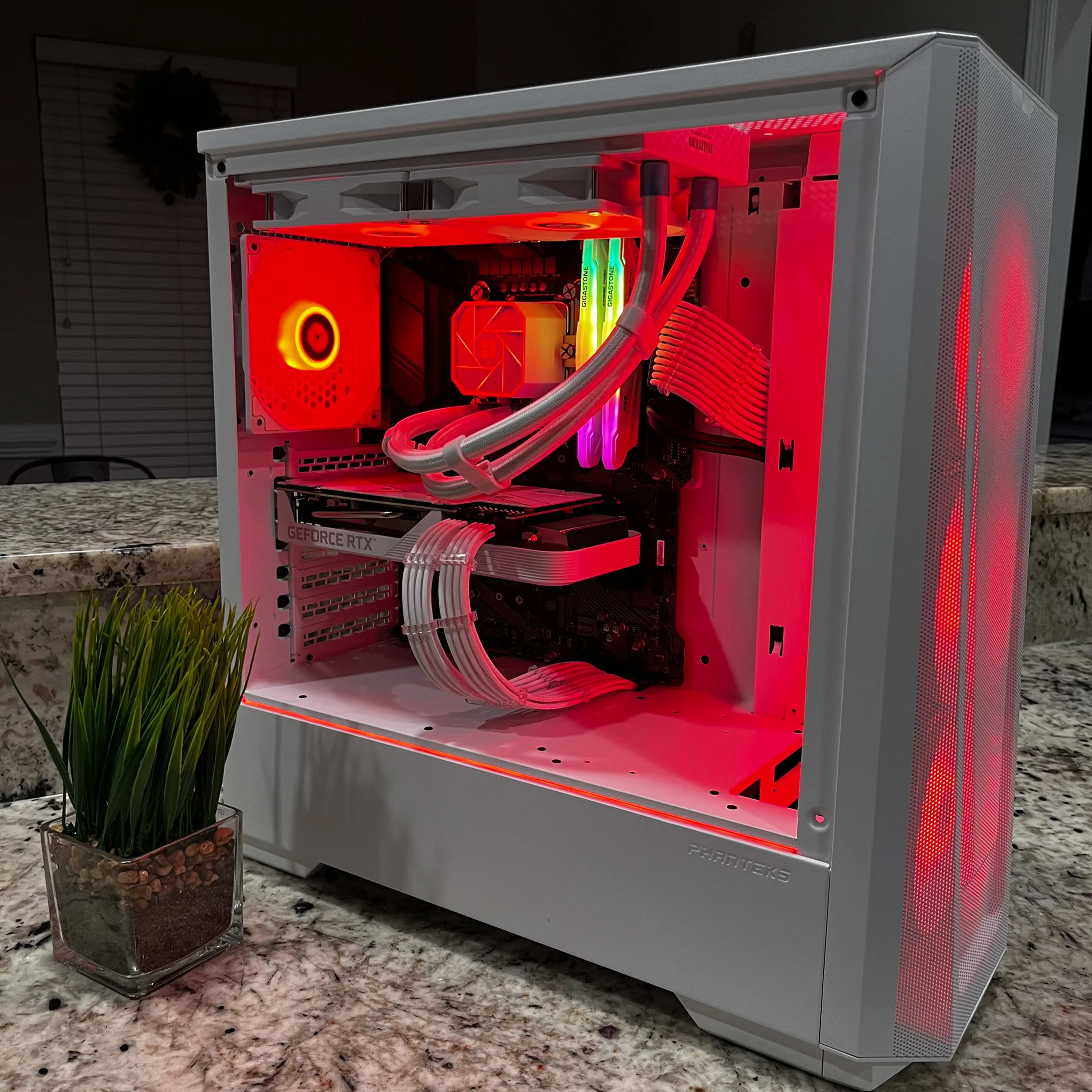 White RGB Gaming PC: i7-10700KF, ASUS RTX 3060 Ti OC 8 GB Graphics Card, 32GB Of Ram & 1TB NVME