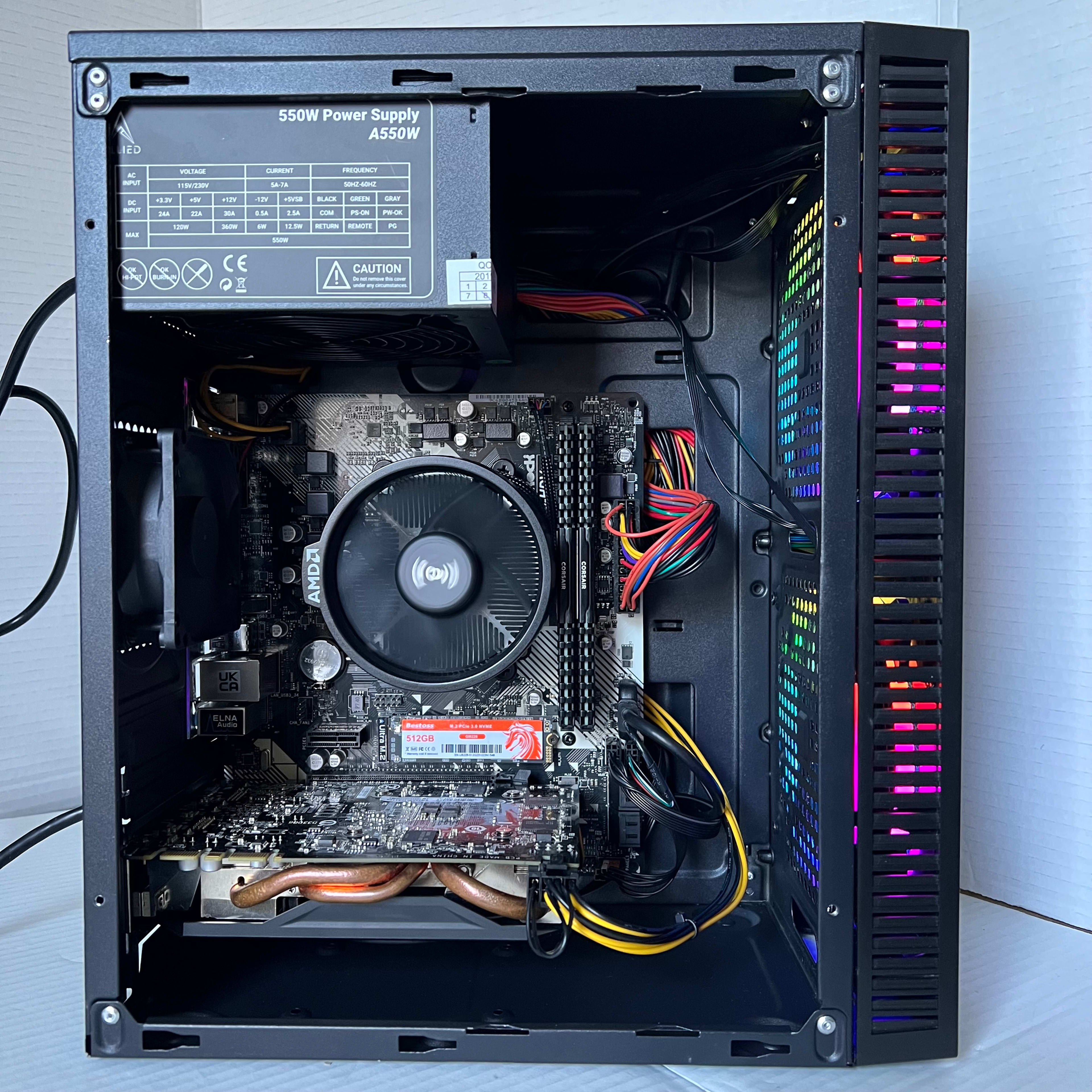 ❇️ BUDGET FRIENDLY ❇️ (Ryzen 3 2200G, RX 5500 XT, 16GB RAM, 512GB NVME SSD)