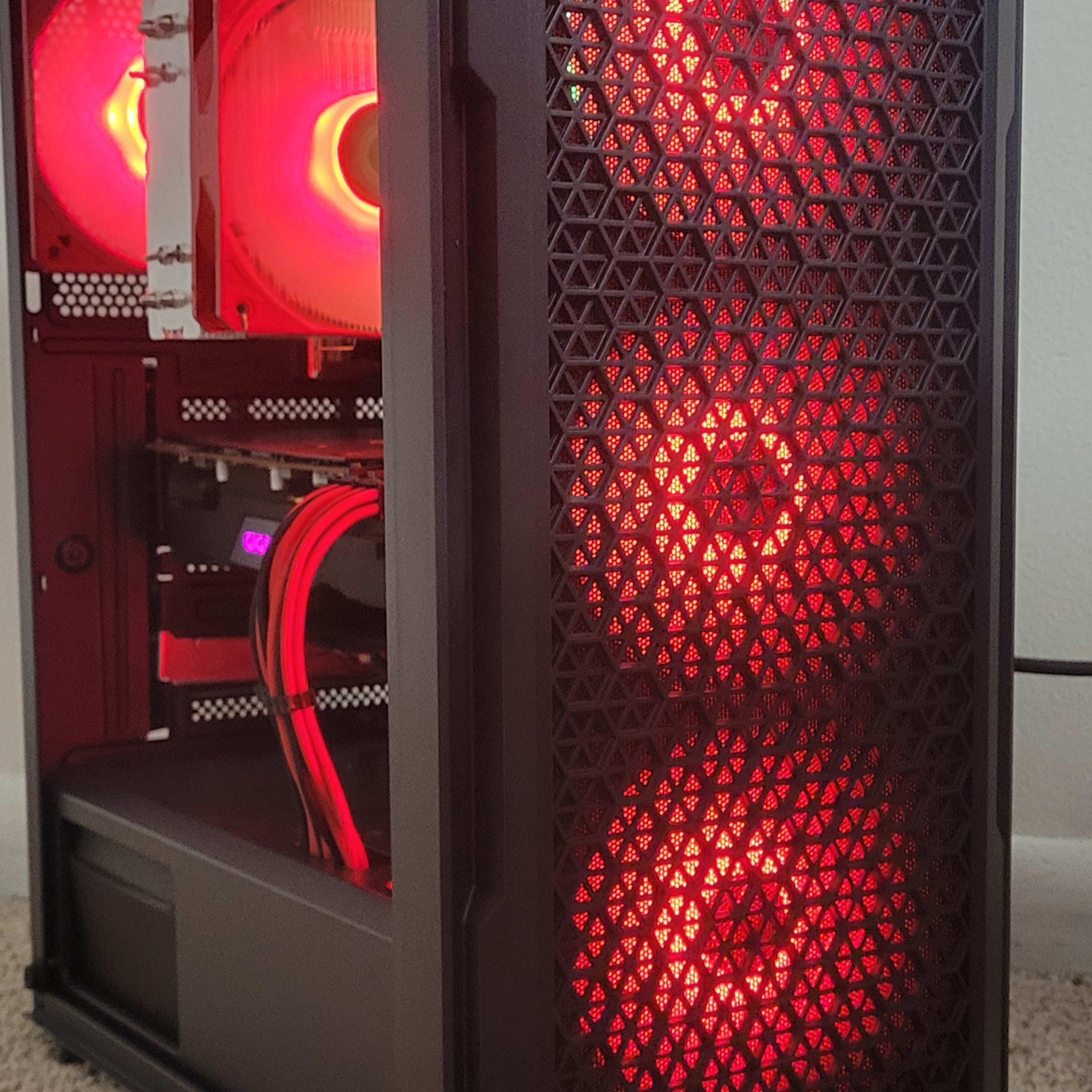 Custom Red and Black Gaming PC 1080p BEAST🔥💪