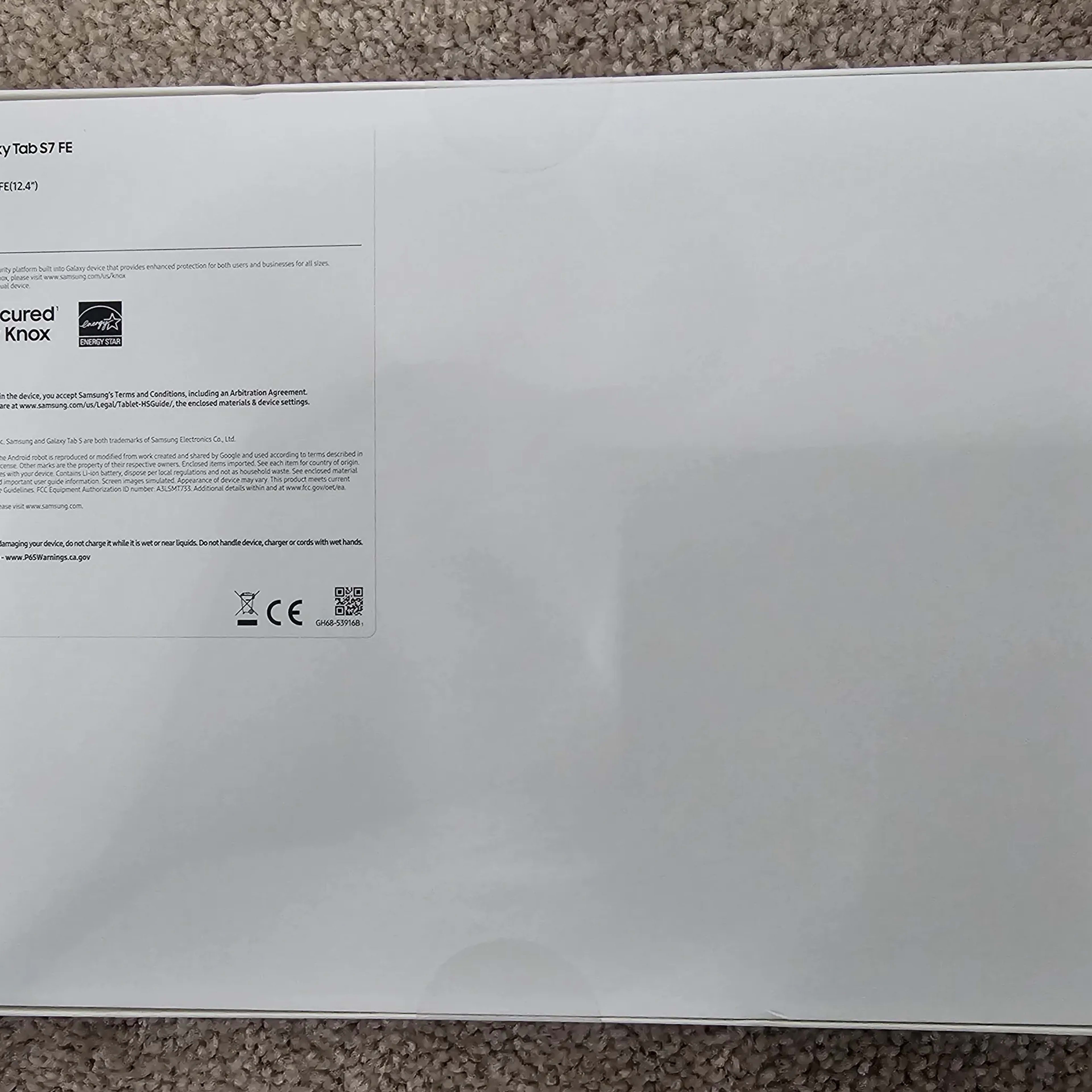 |SEALED| Samsung Galaxy Tab S7 FE 256GB Mystic Silver Wi-Fi + BONUS