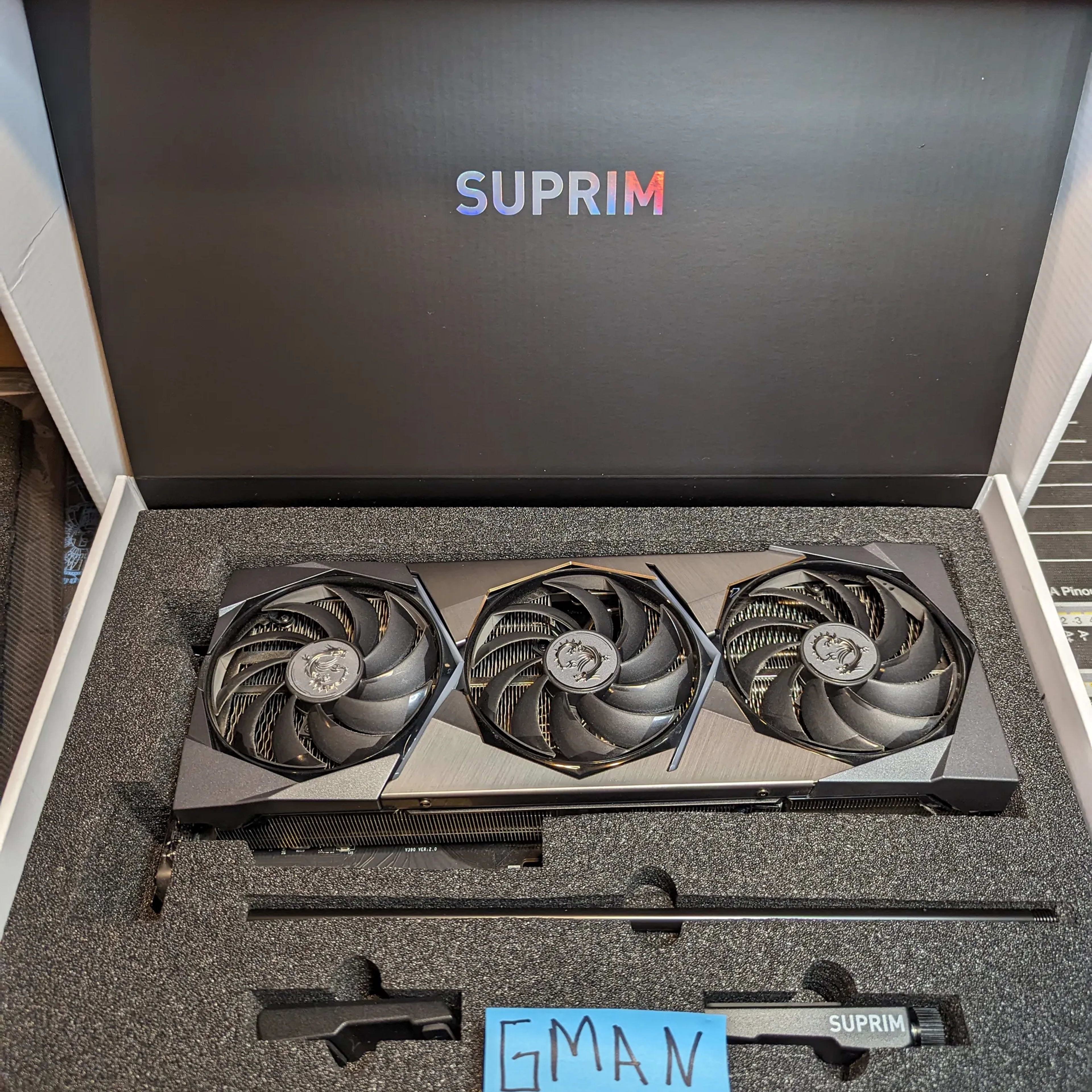 MSI Suprim GeForce RTX 3070 Video Card RTX 3070 Suprim X 8G LHR