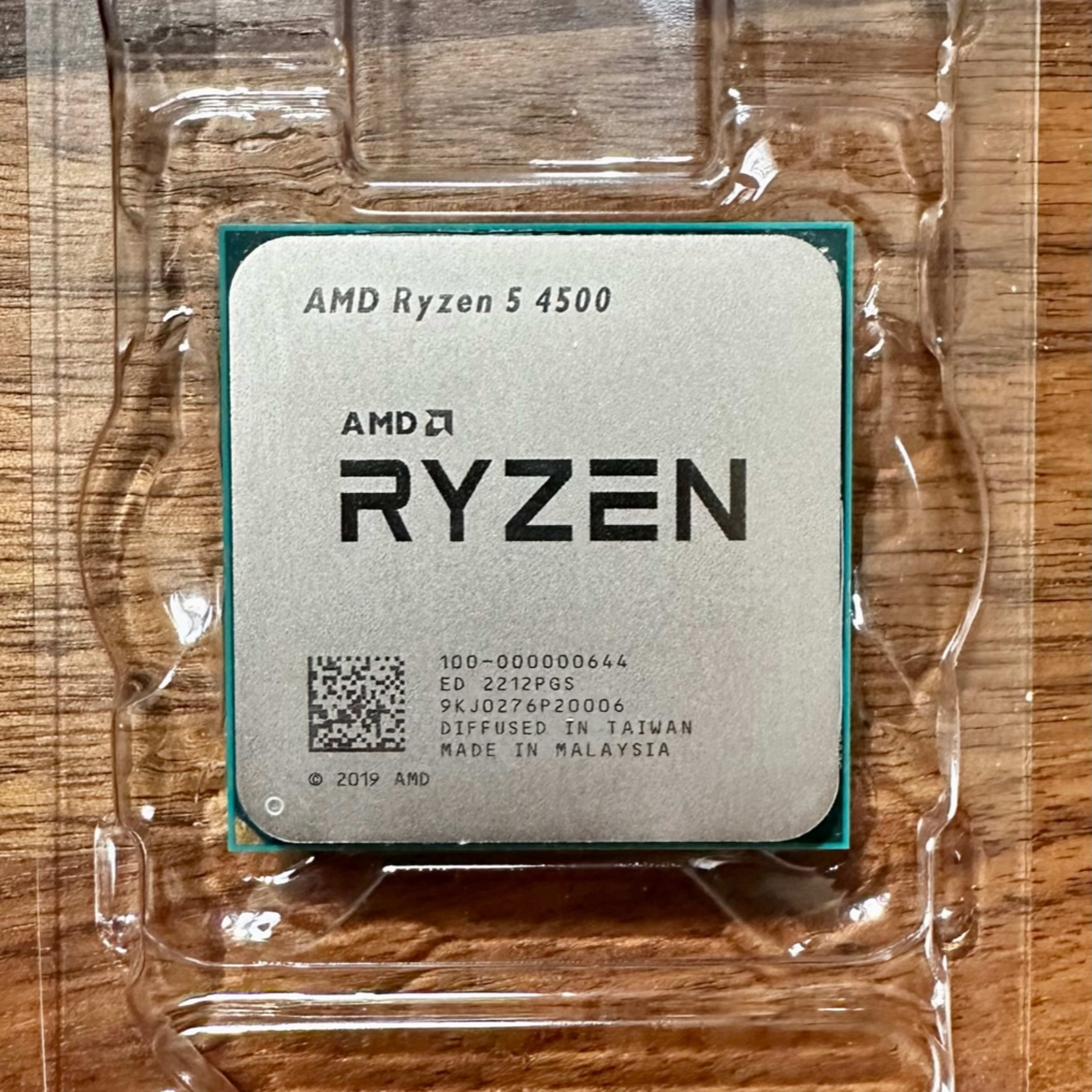 AMD Ryzen 5 4500 R5 4500 3.6 GHz 6-Core 12-الموضوع معالج وحدة المعالجة  المركزية 7NM L3 = 8M 100-000000644 المقبس AM4 جديد مختومة مع مروحة تبريد -  AliExpress