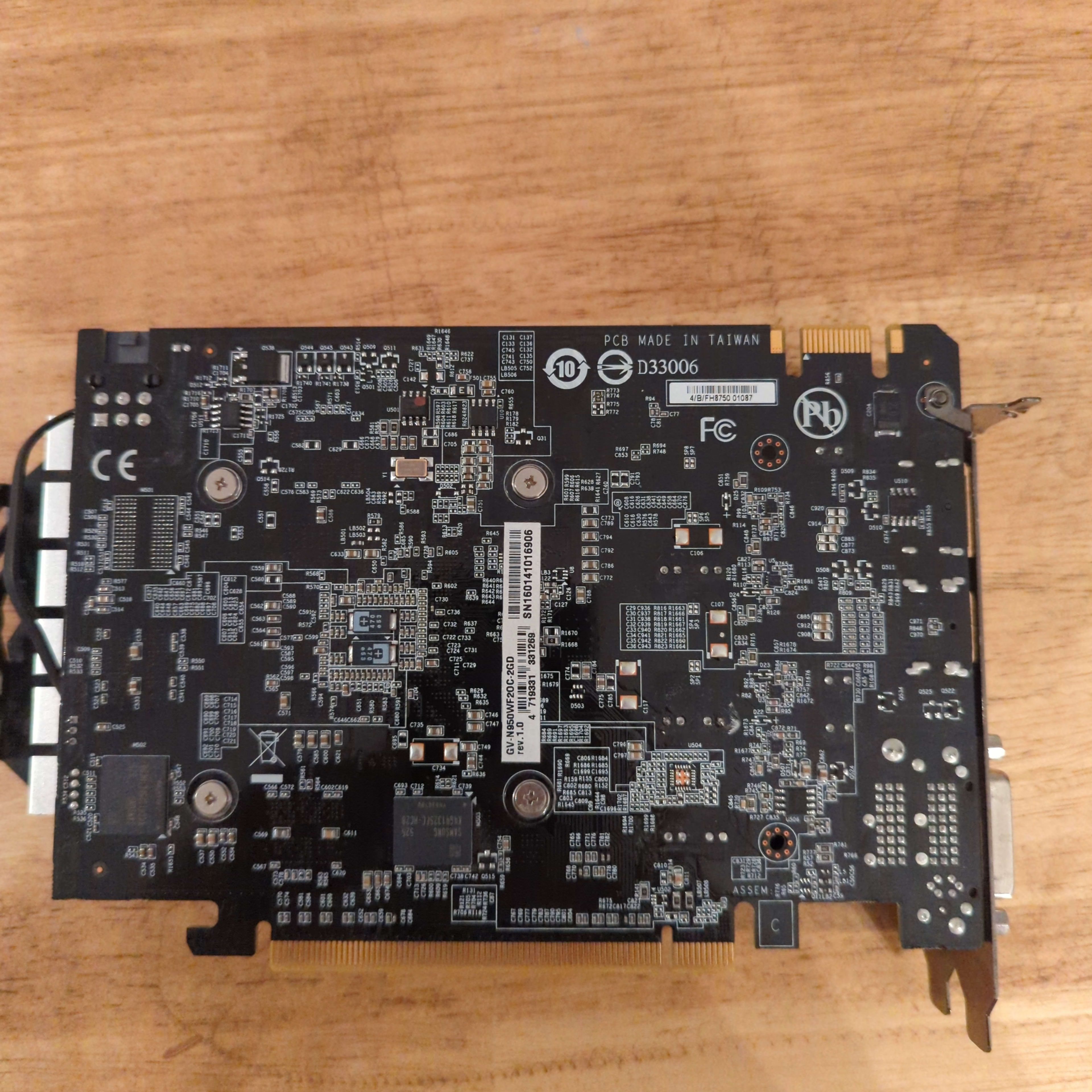 GIGABYTE NVIDIA GeForce GTX950 2GB GDDR5