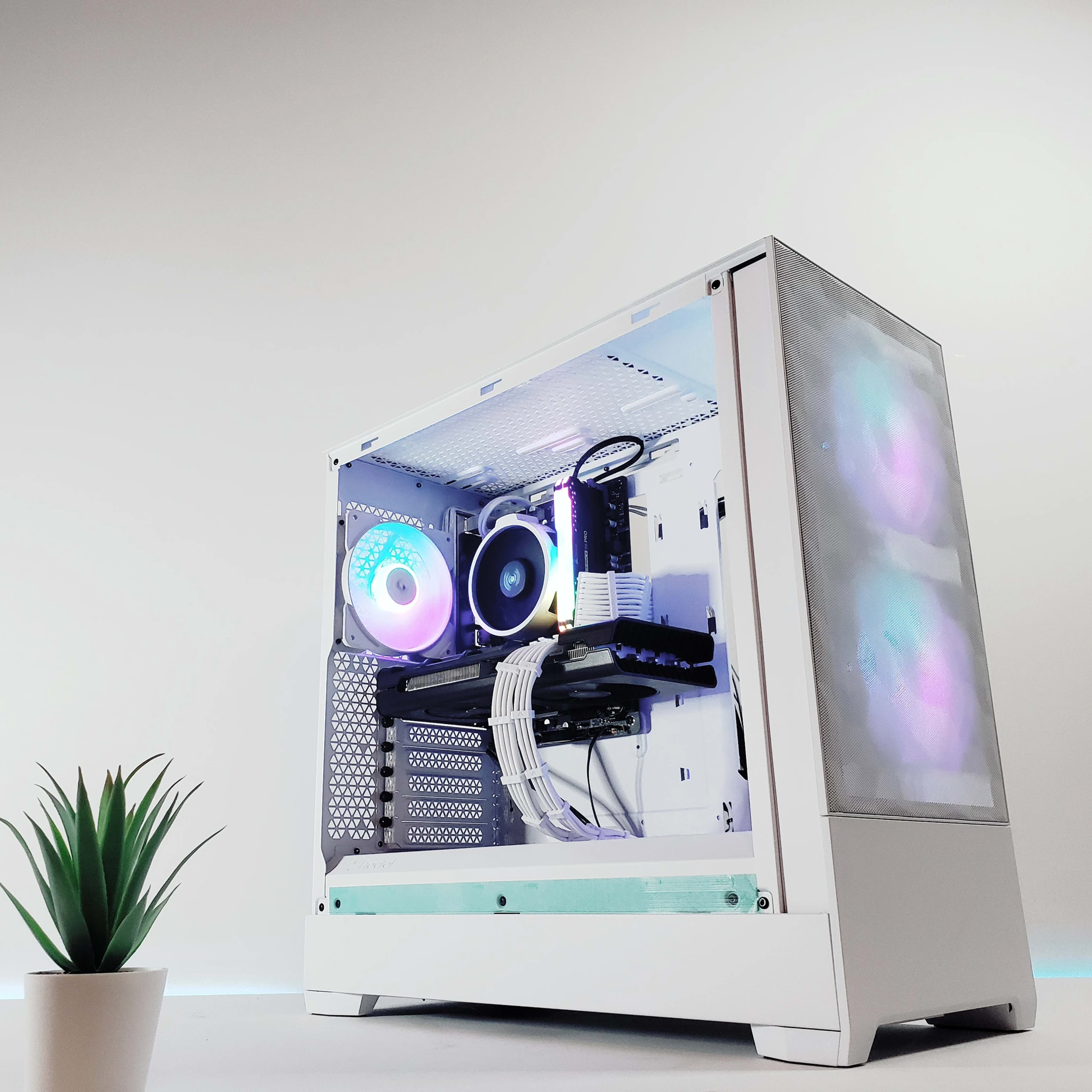 R5🚨White P2P Gaming PC V2 |⚙️5700XT| Brand New✨ |