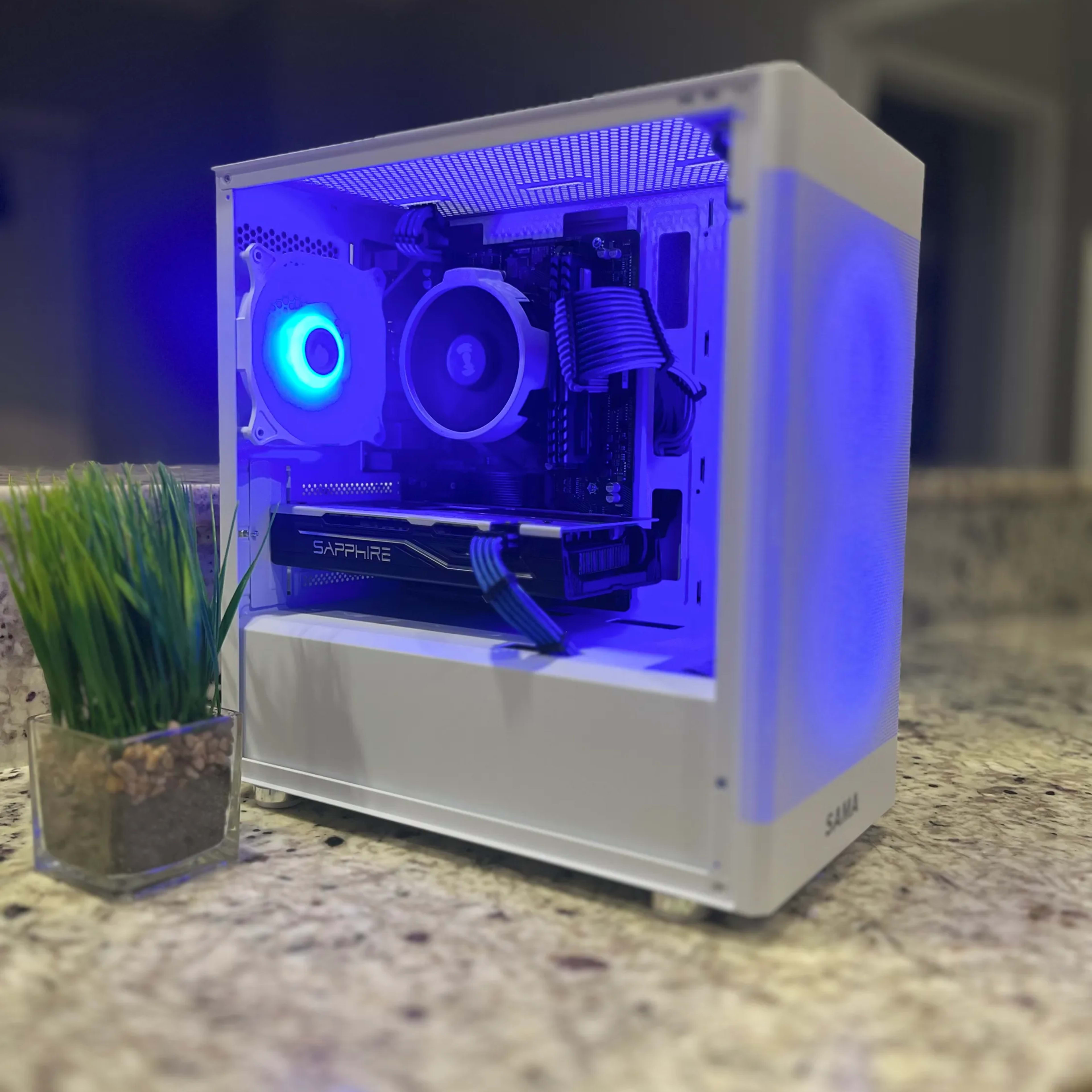 🖥🖱️White Gaming PC||AMD Ryzen 5 2600||Sapphire PULSE Radeon RX 580 8 GB||512 GB NVME🎮🕹️👾