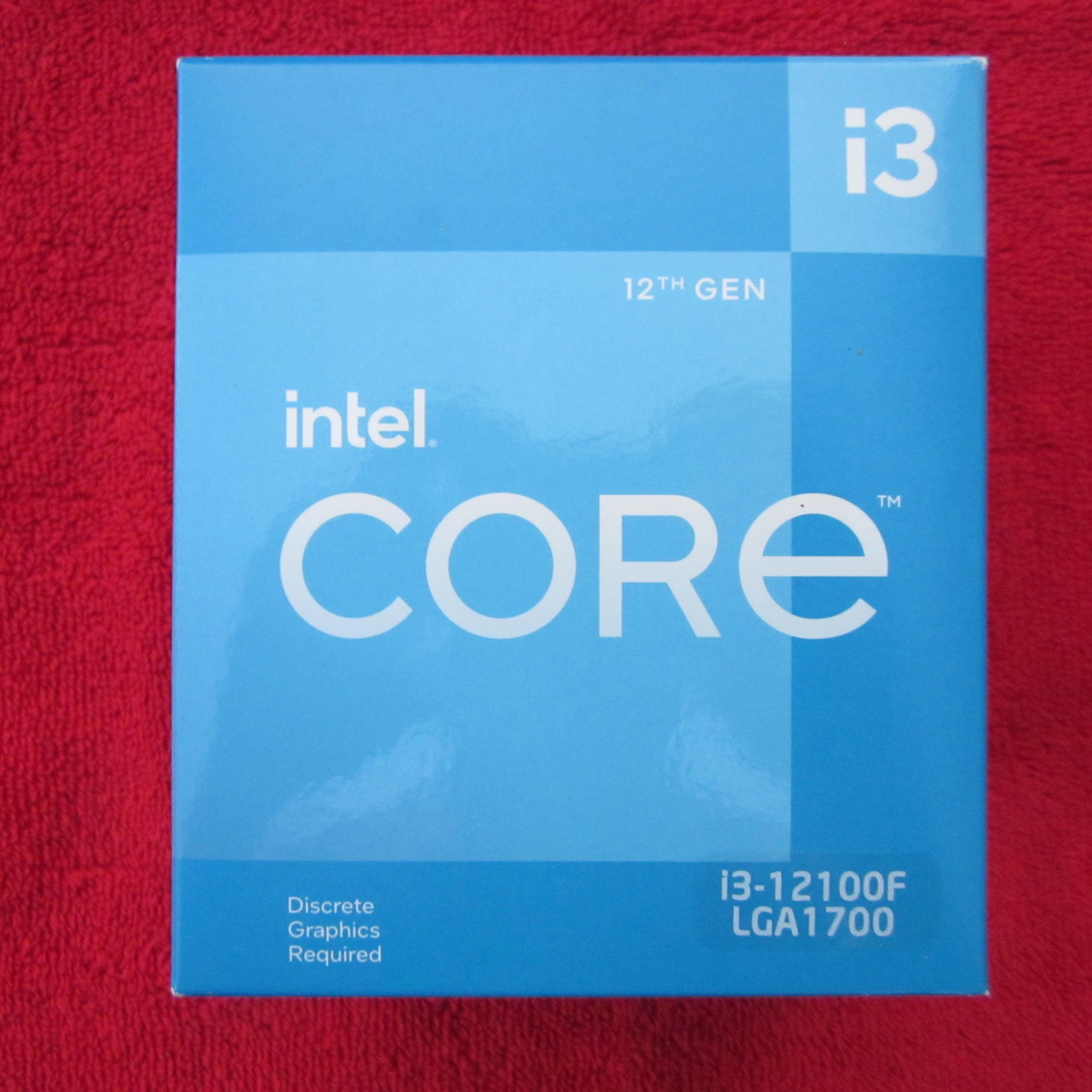 NEW SEALED! Intel Core i3-12100F CPU Processor 3.3/4.3 GHz Quad Core LGA1700