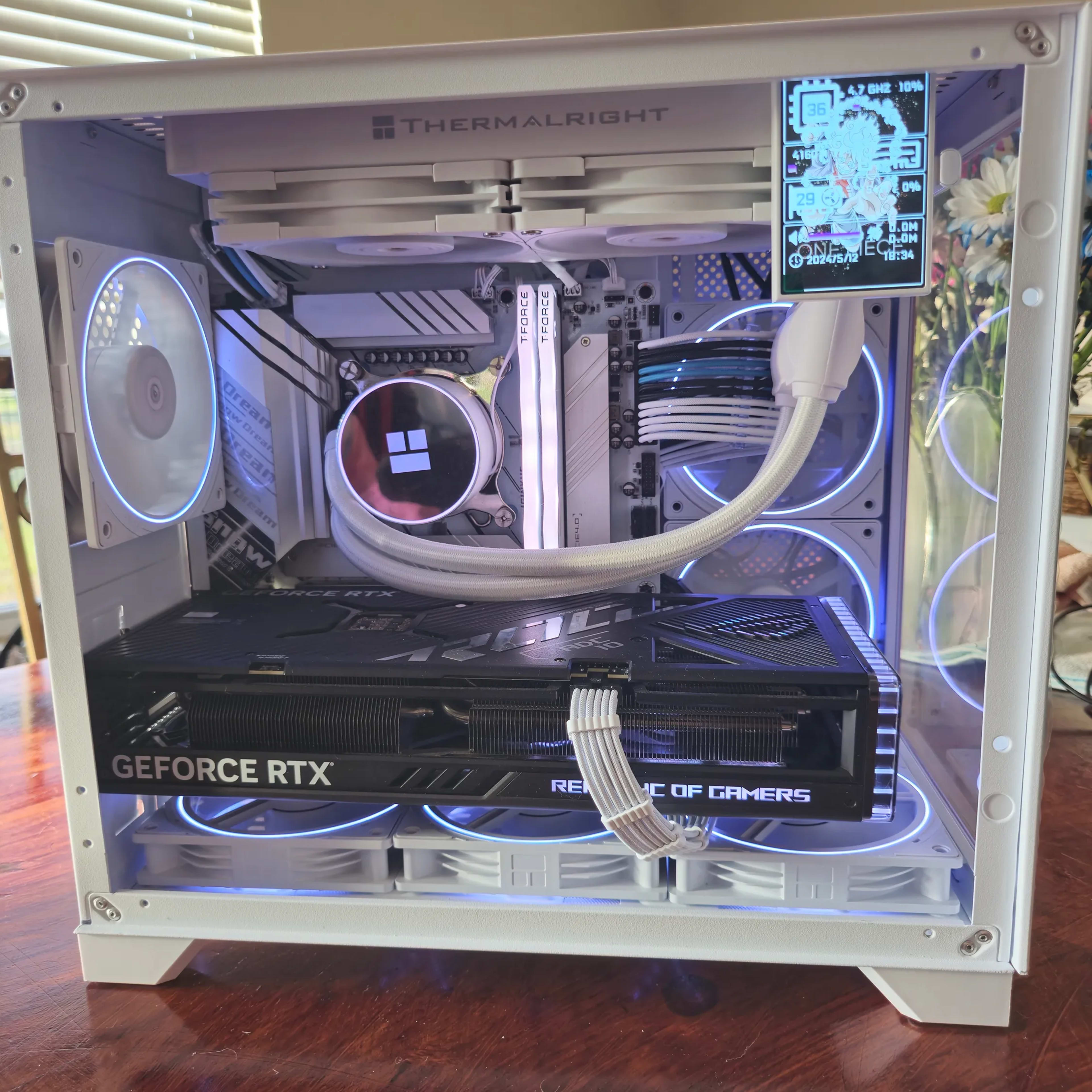 🧊Frostbyte v2🧊 Core i7 12700kf | Rog Strix Rtx 4070 ti | Lcd Screen Gaming pc