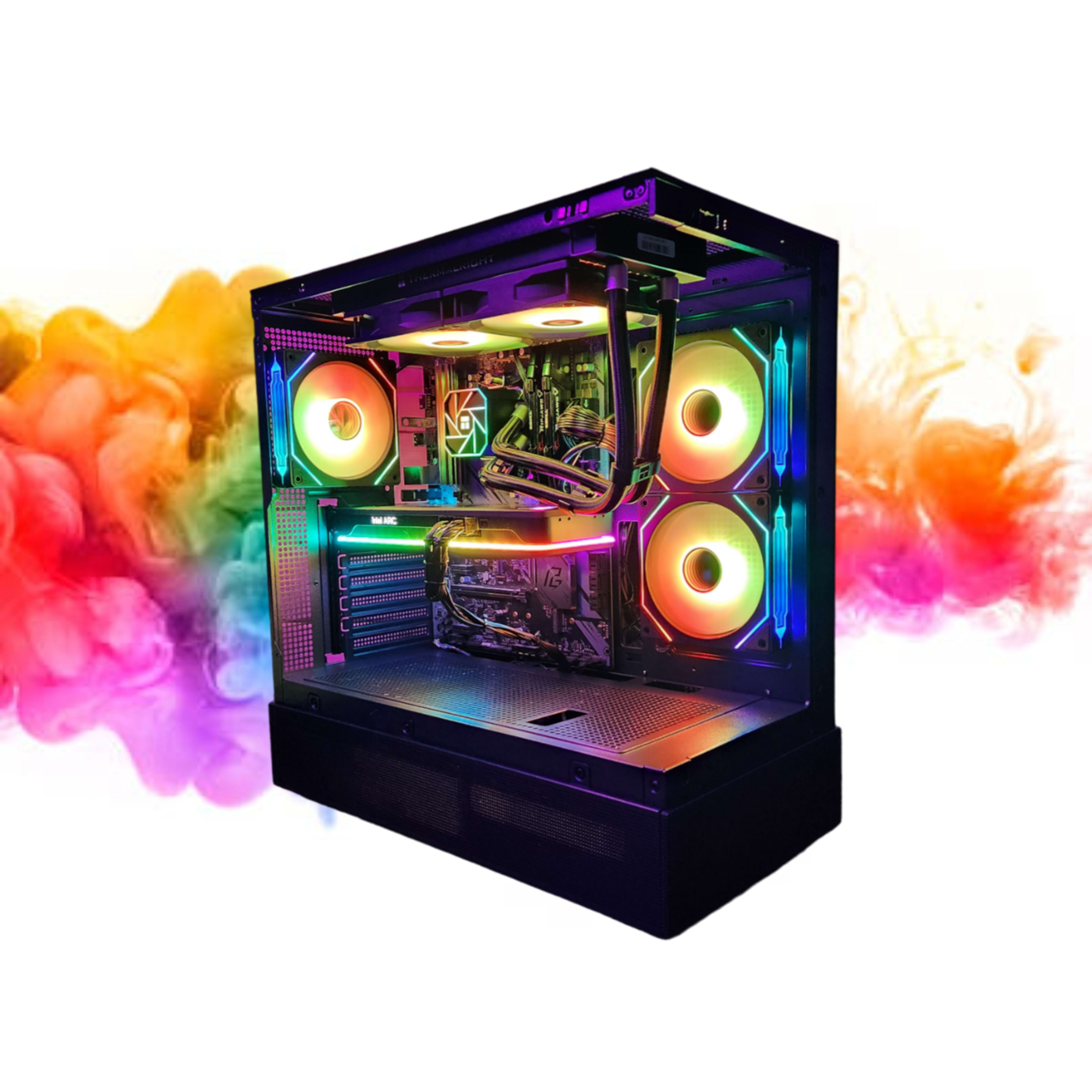 SALE: ARC a770 16GB + Ryzen 5 3600x + 32GBs DDR4 RAM + 1TB SSD + 5 RGB Fans ( Black RGB Gaming PC )