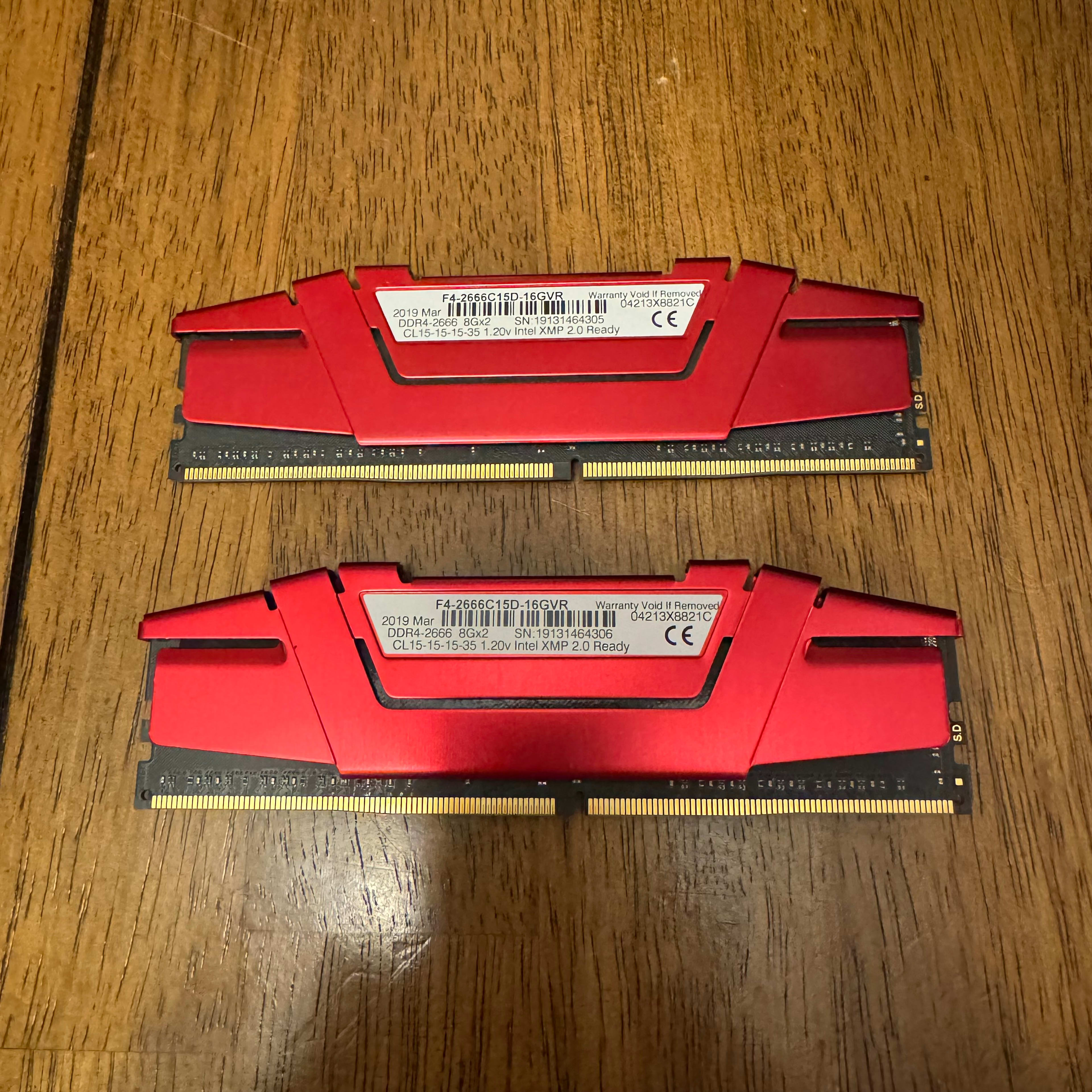 G.Skill Ripjaws V 16GB (2x8GB) 2666Mhz Kit