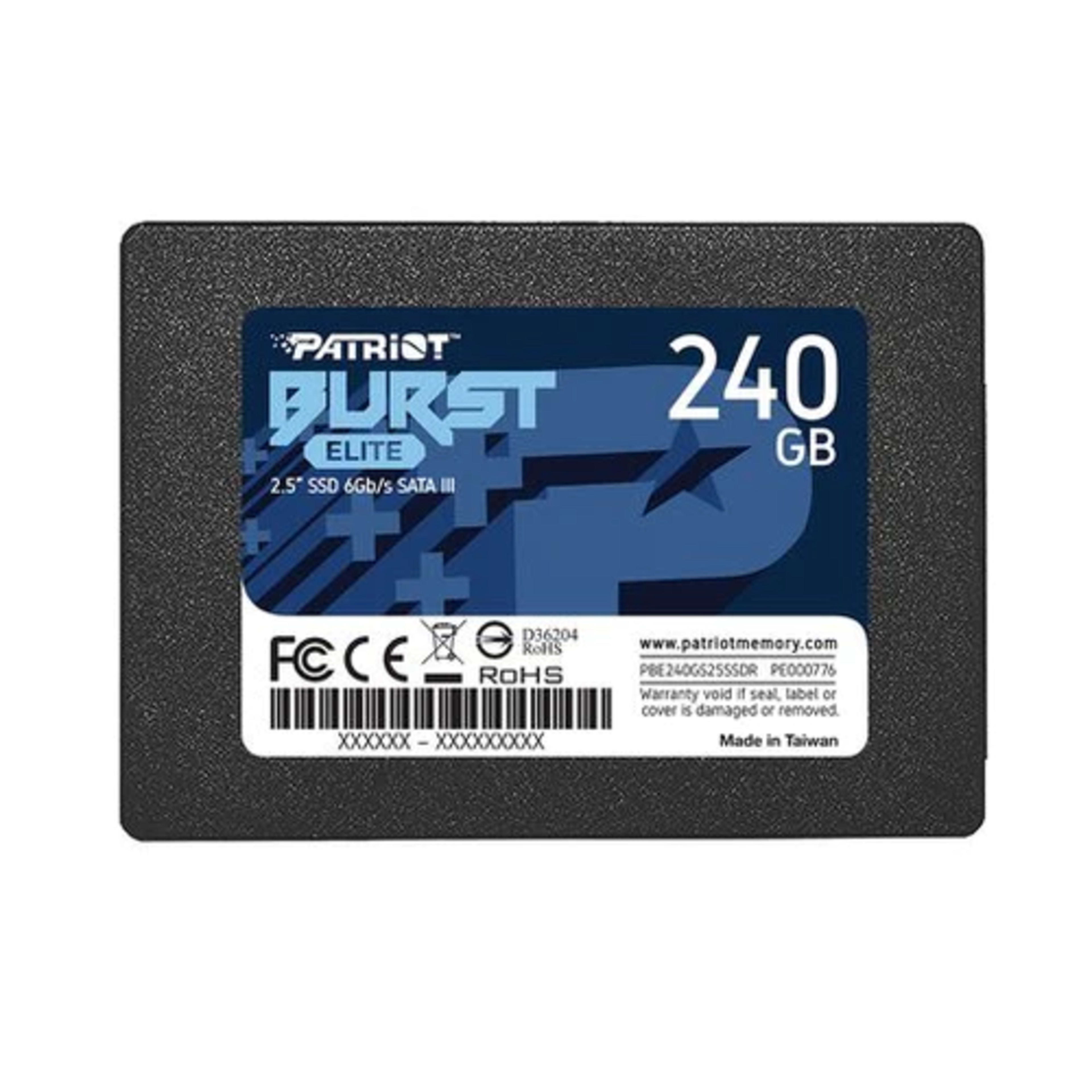 Patriot Burst Elite 240GB Internal SSD - SATA 3 2.5" - Solid State Drive