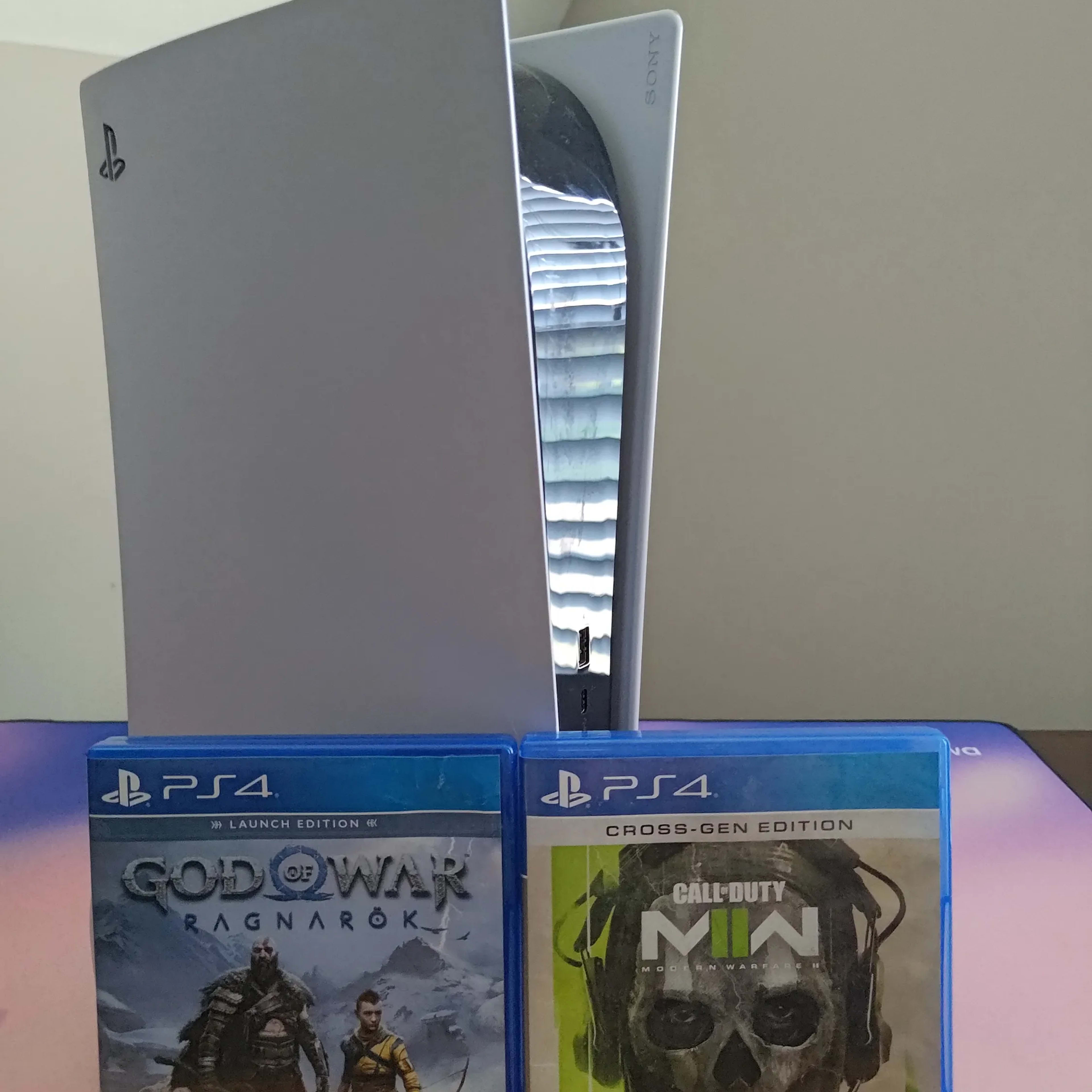 Sony PS5 Disc Version w/ God of War Ragnarok & CoD Game