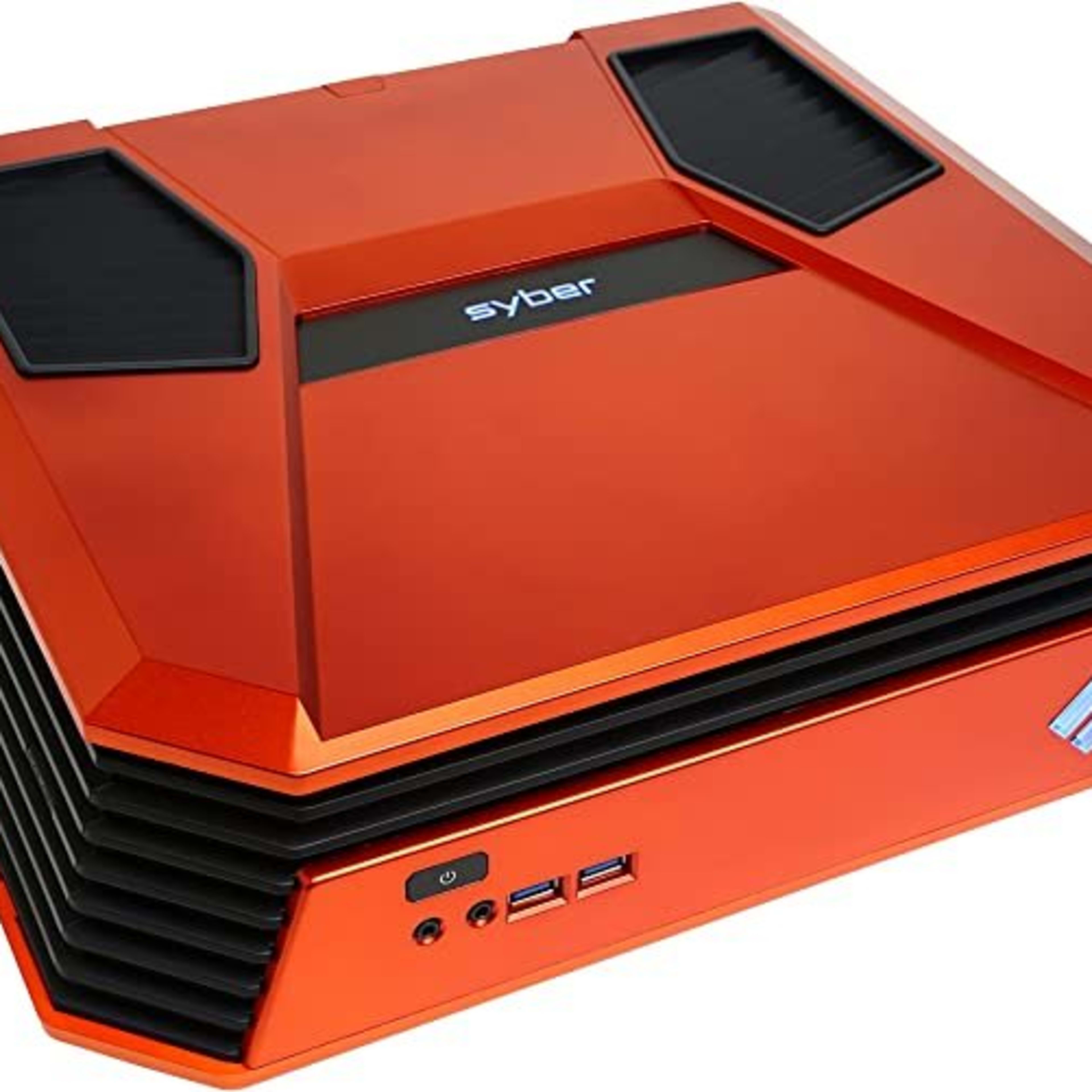 CYBERPOWERPC Syber SCC0100 Orange Mini ITX Gaming Case