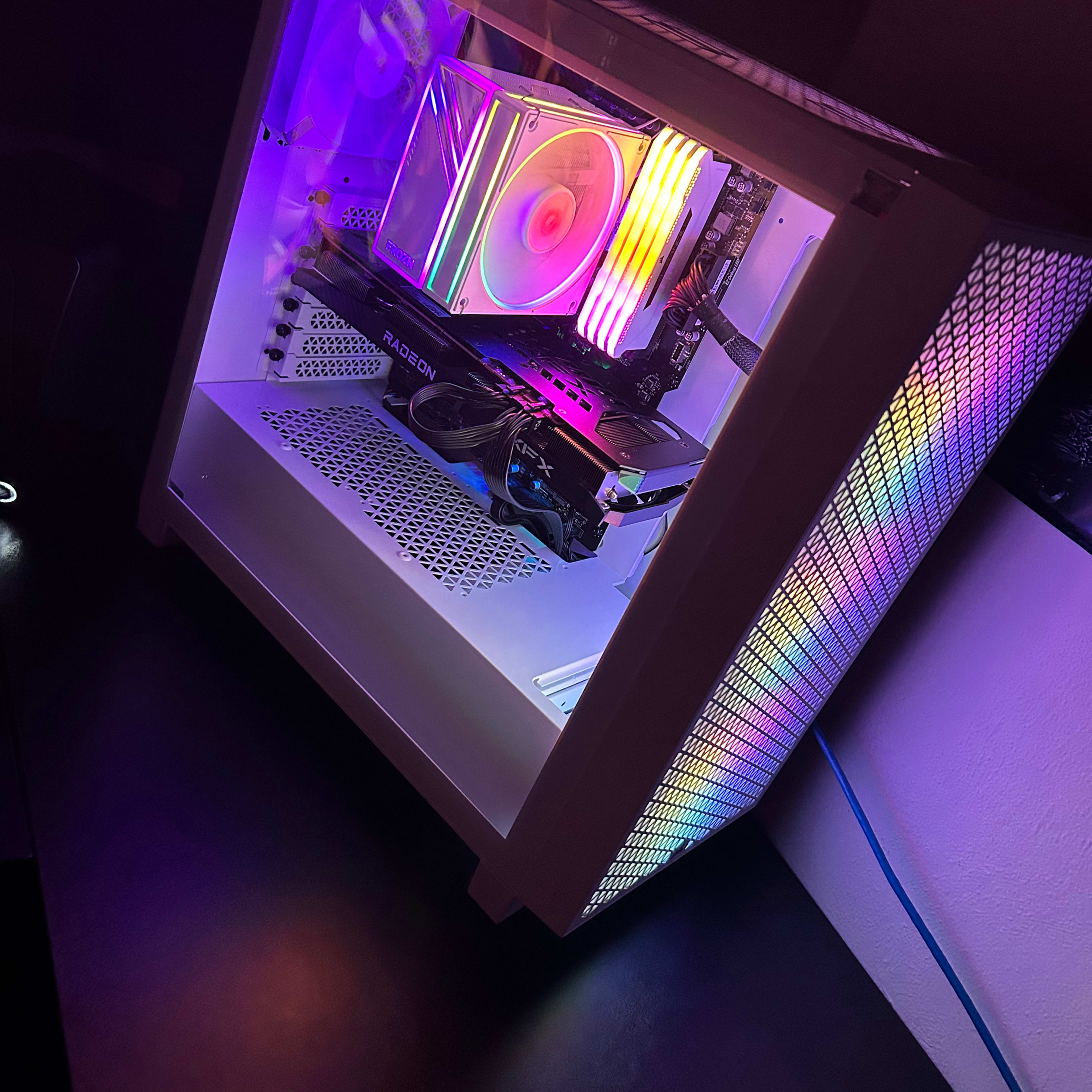 All white gaming pc