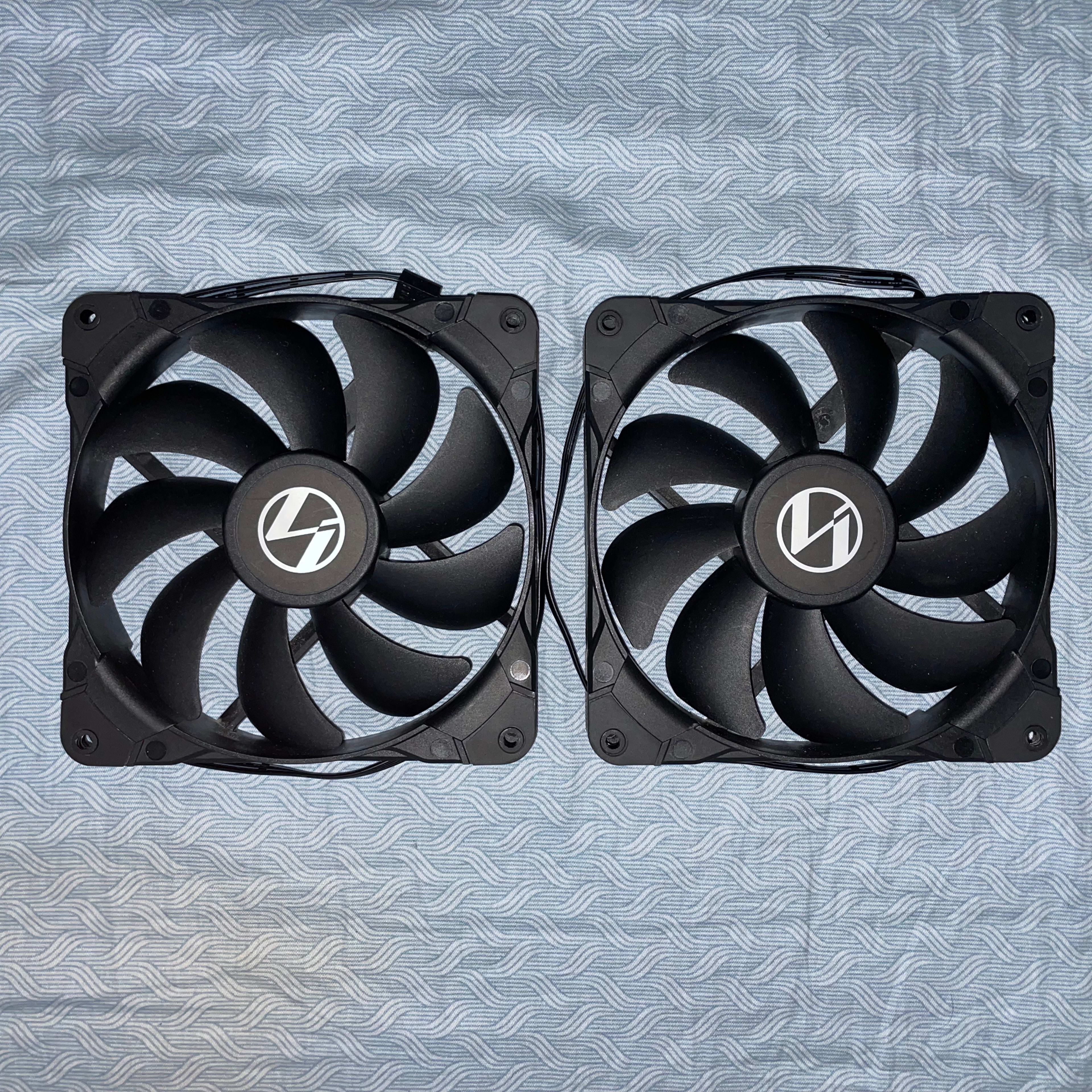 Lian Li Black 140mm Fan x2