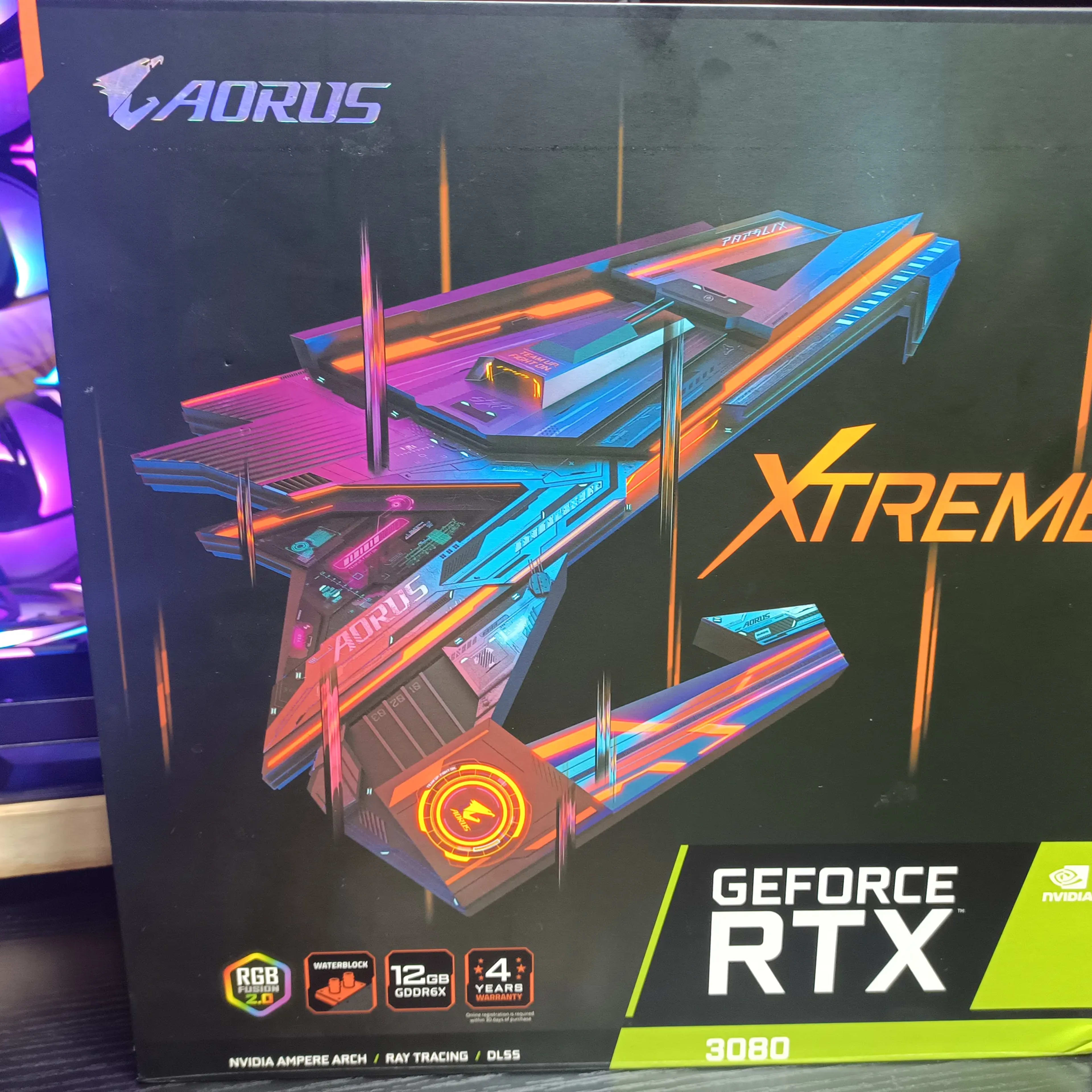 Gigabyte Aorus Xtreme Waterforce RTX 3080 12GB Waterboard Card