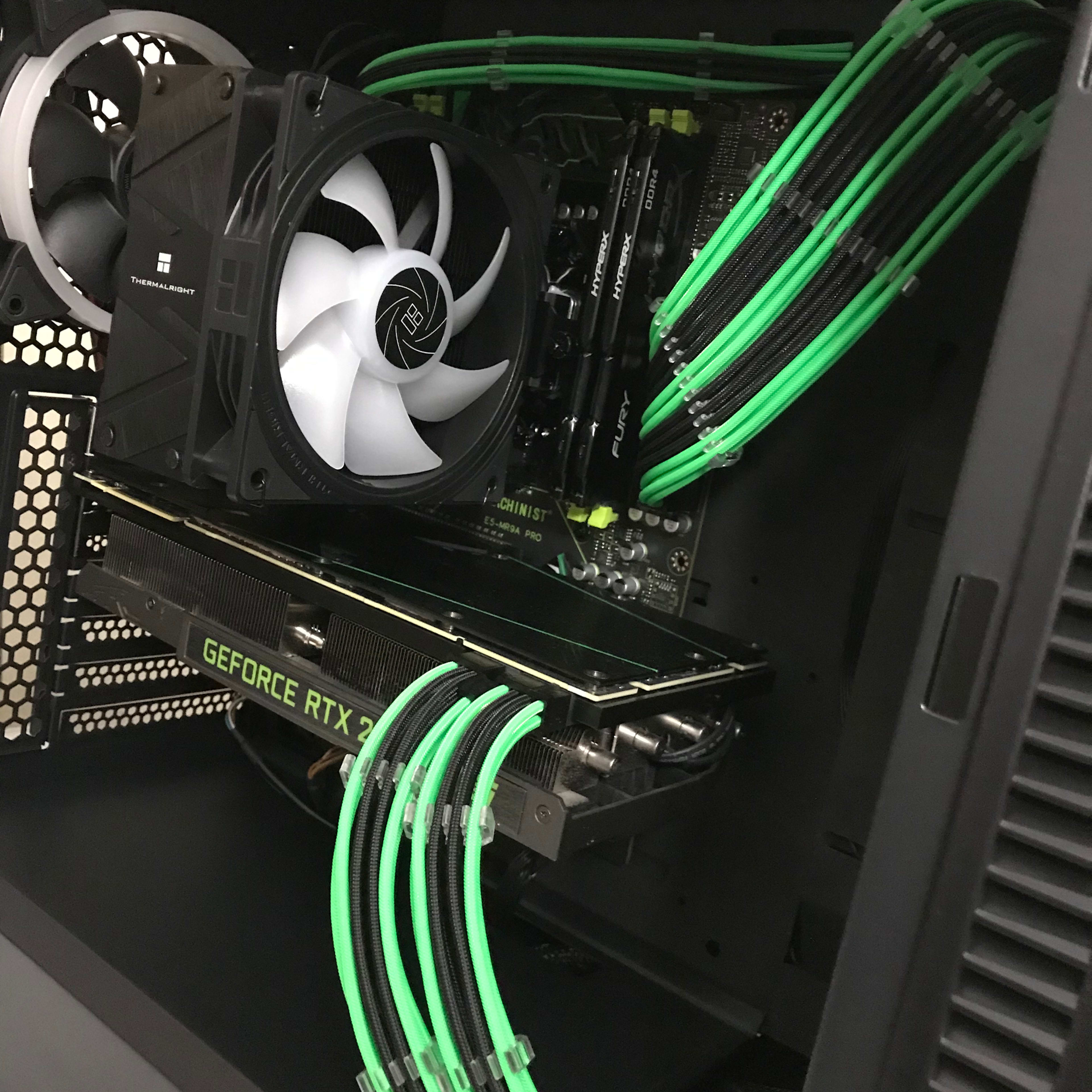 RTX 2080 Super Mean Green 16 core Xeon Streaming/Gaming/ContentCreator PC 64GB DDR4 1TB NVMe RGB