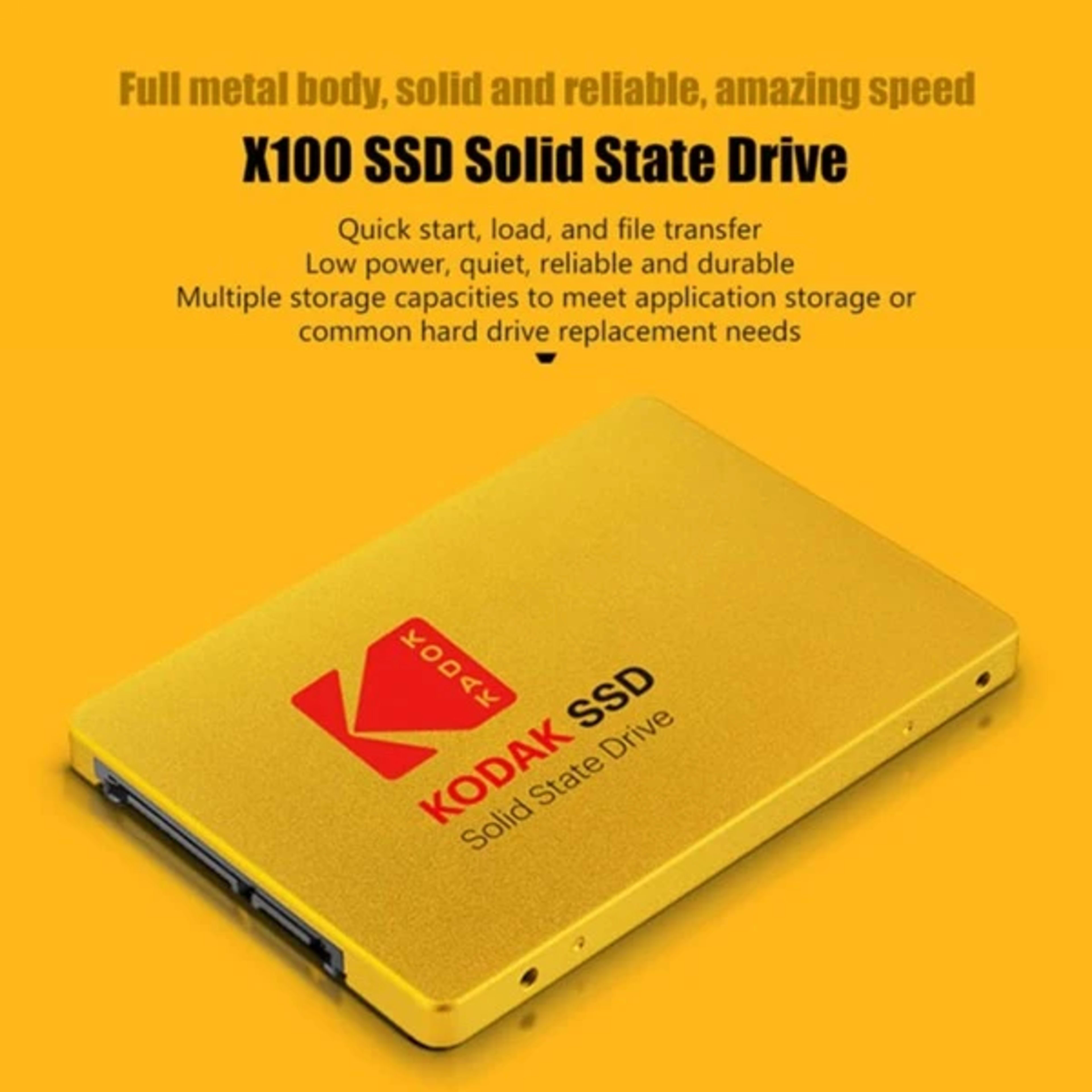 KODAK SSD X100 2.5 INCH SATA3 480GB Gold Disk HDD SATA III