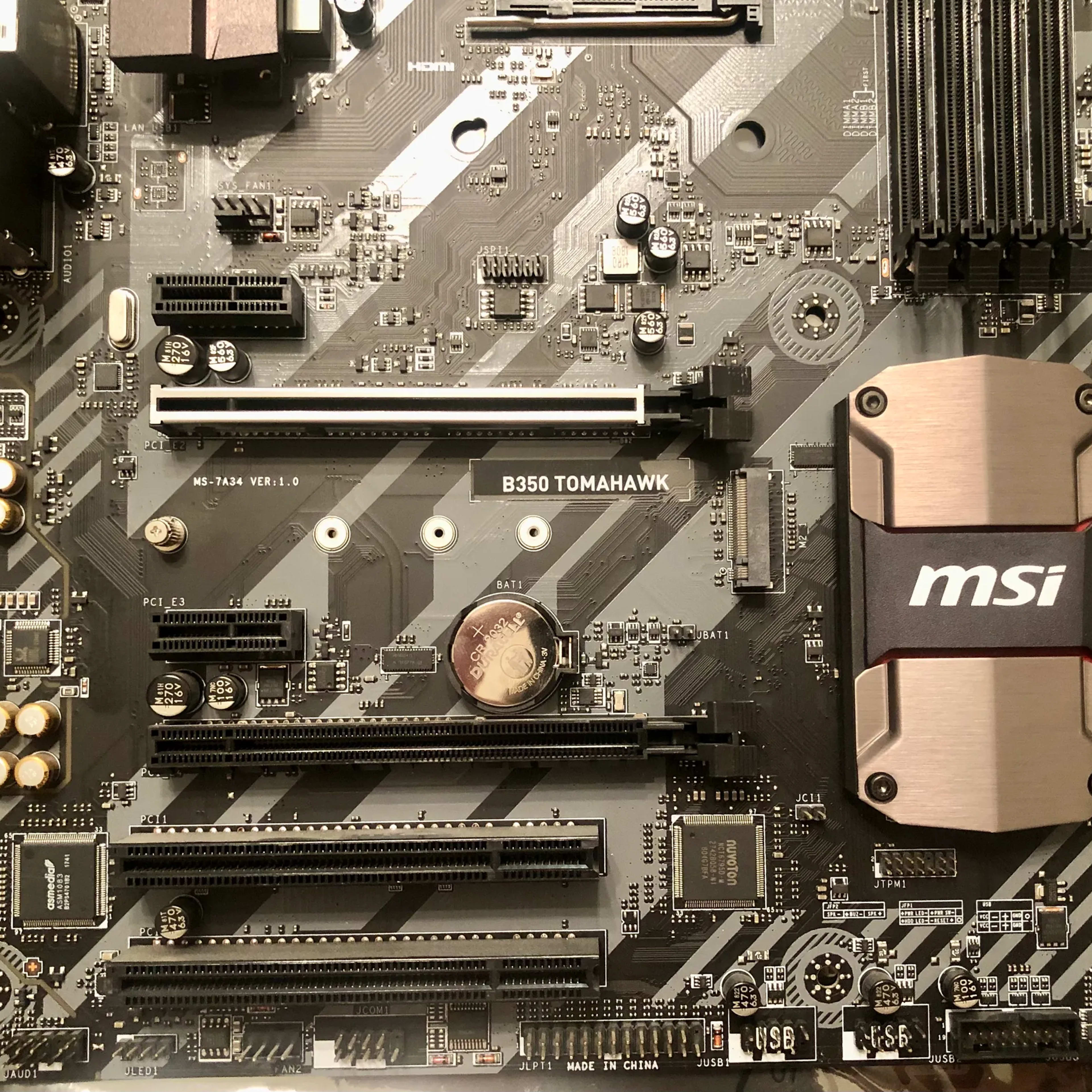 MSI B350 Tomahawk Motherboard (Read Description)