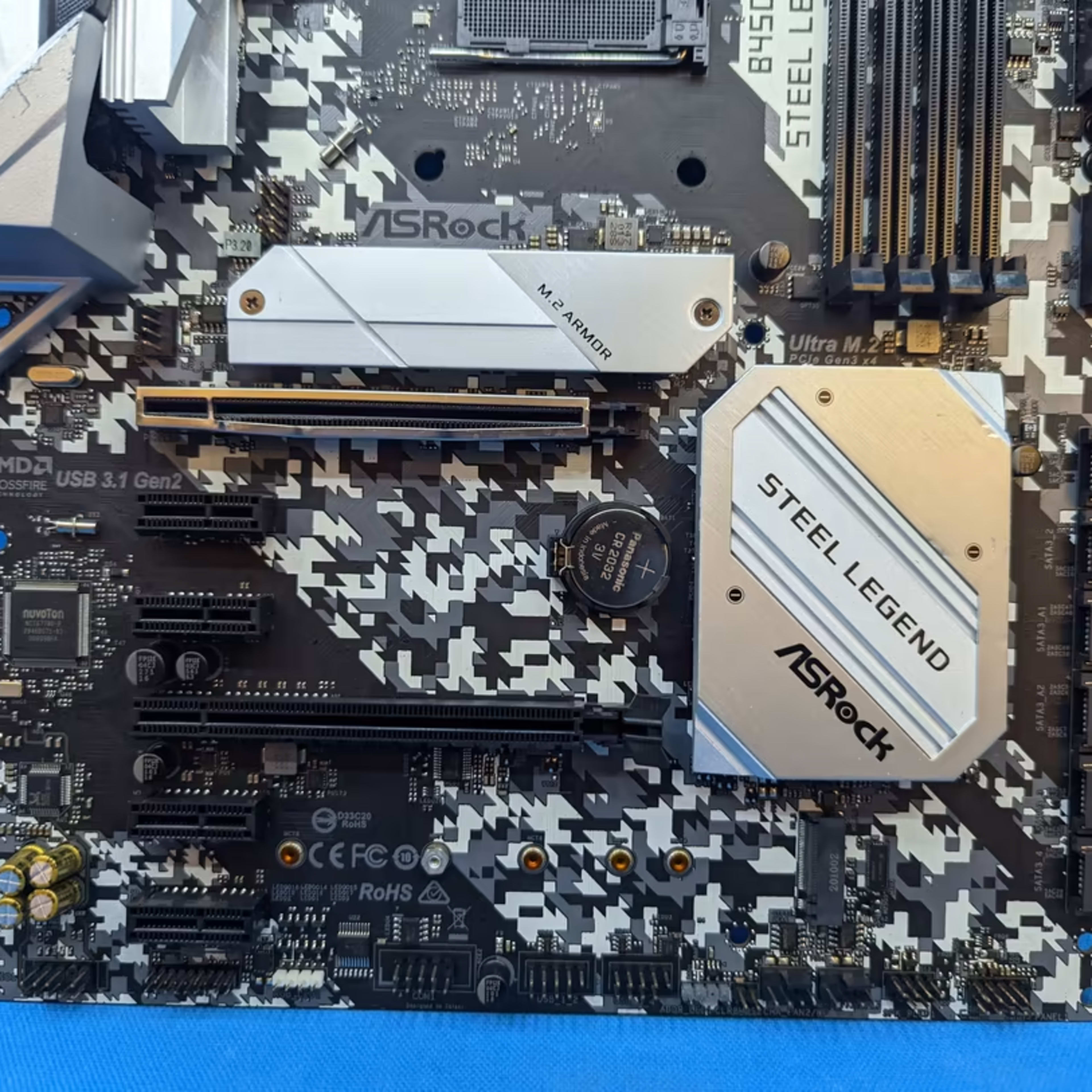 ASRock B450 Steel Legend AMD Socket AM4 DDR4 ATX Desktop ASRock B450 Steel Legend AMD Socket AM4 DDR4 ATX Desktop