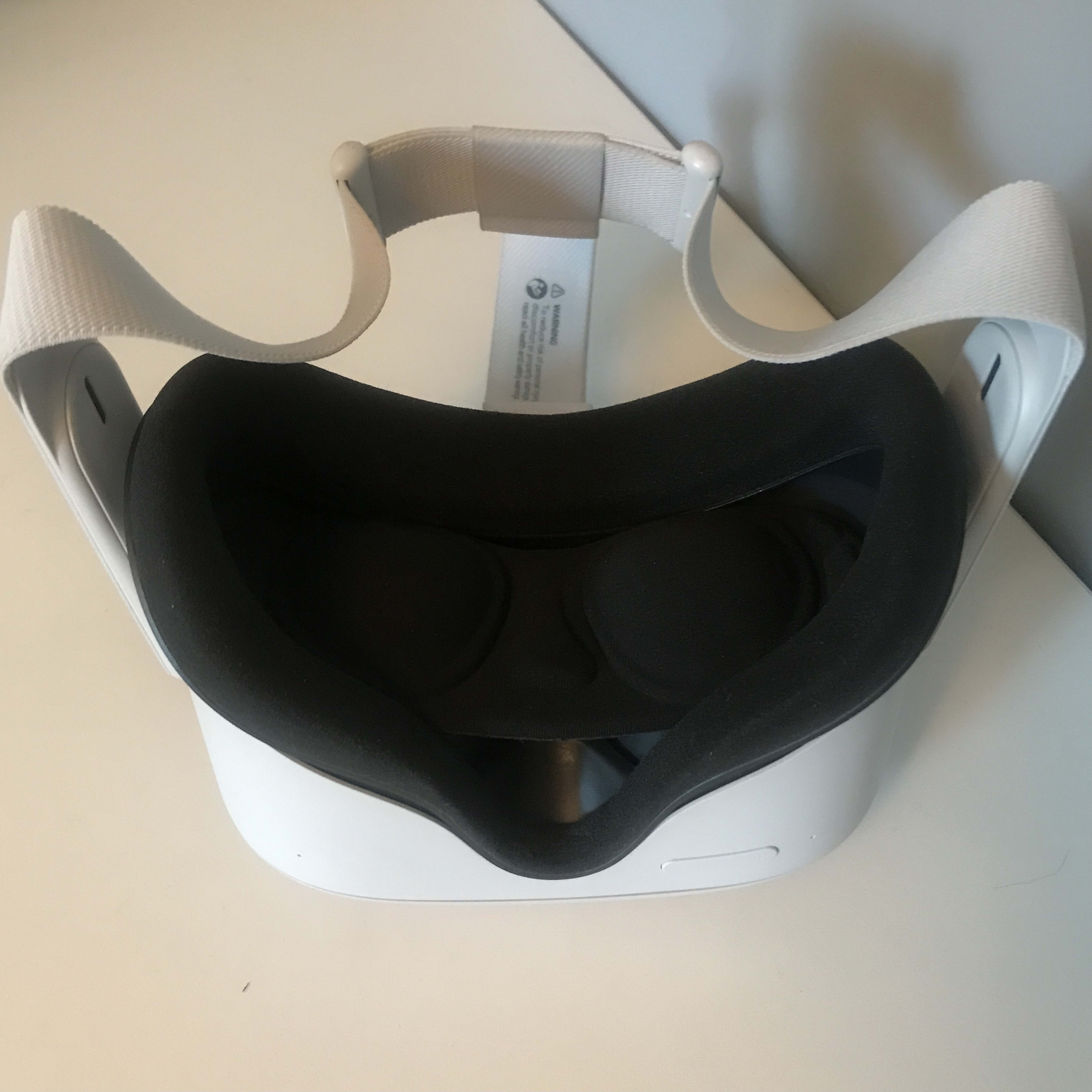 Oculus Quest 2 64GB VR +16ft Link Cable w/ mounting gear for a LIKE wireless experience in steamVR