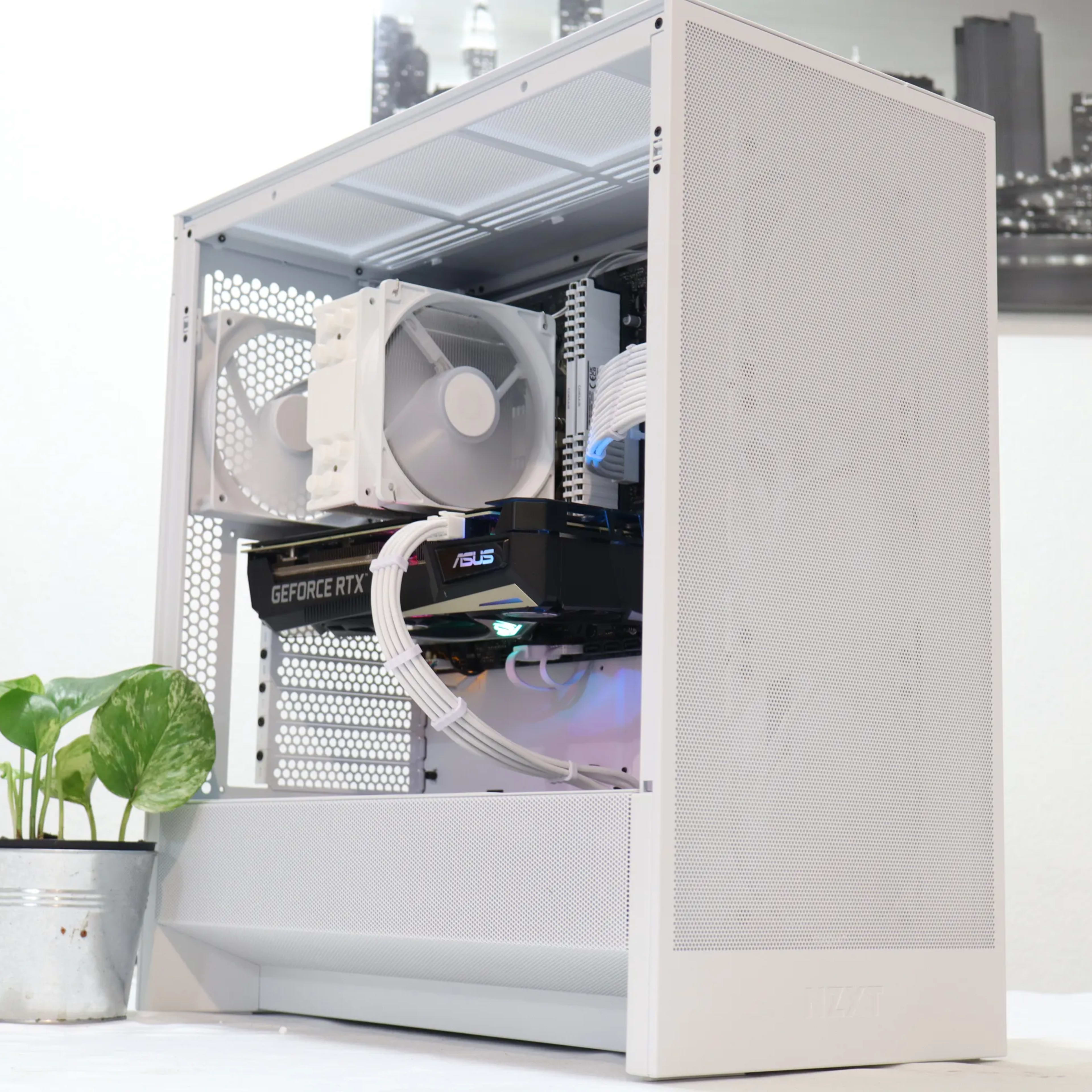 ⚡ White Gaming PC – Ryzen 7 + RTX 3060 Ti Beast ⚡ | Jawa ⚡ White Gaming PC – Ryzen 7 + RTX 3060 Ti Beast ⚡ | Jawa