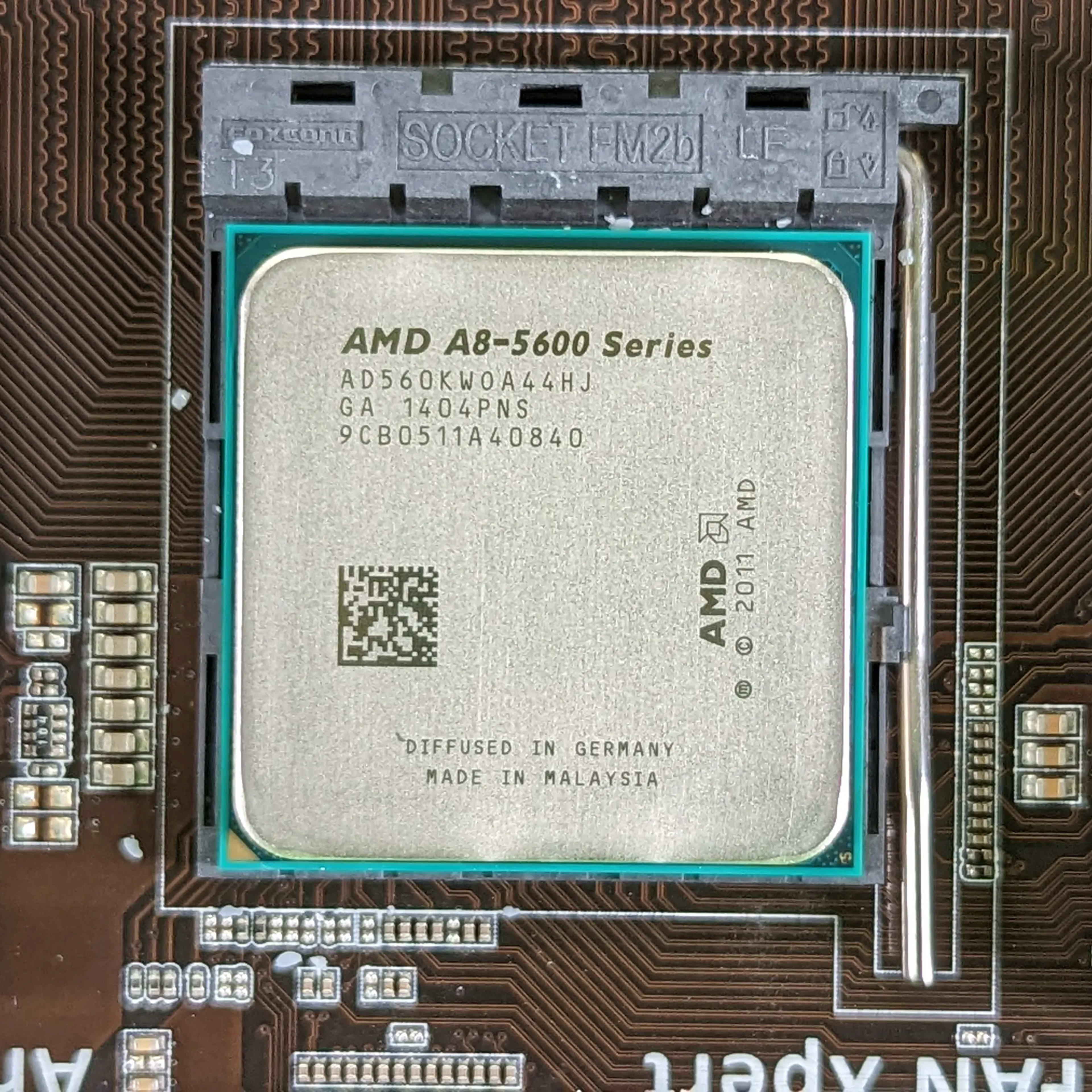 A8-5600K + Asus A55BM-E Motherboard + CPU Cooler + IO shield Combo