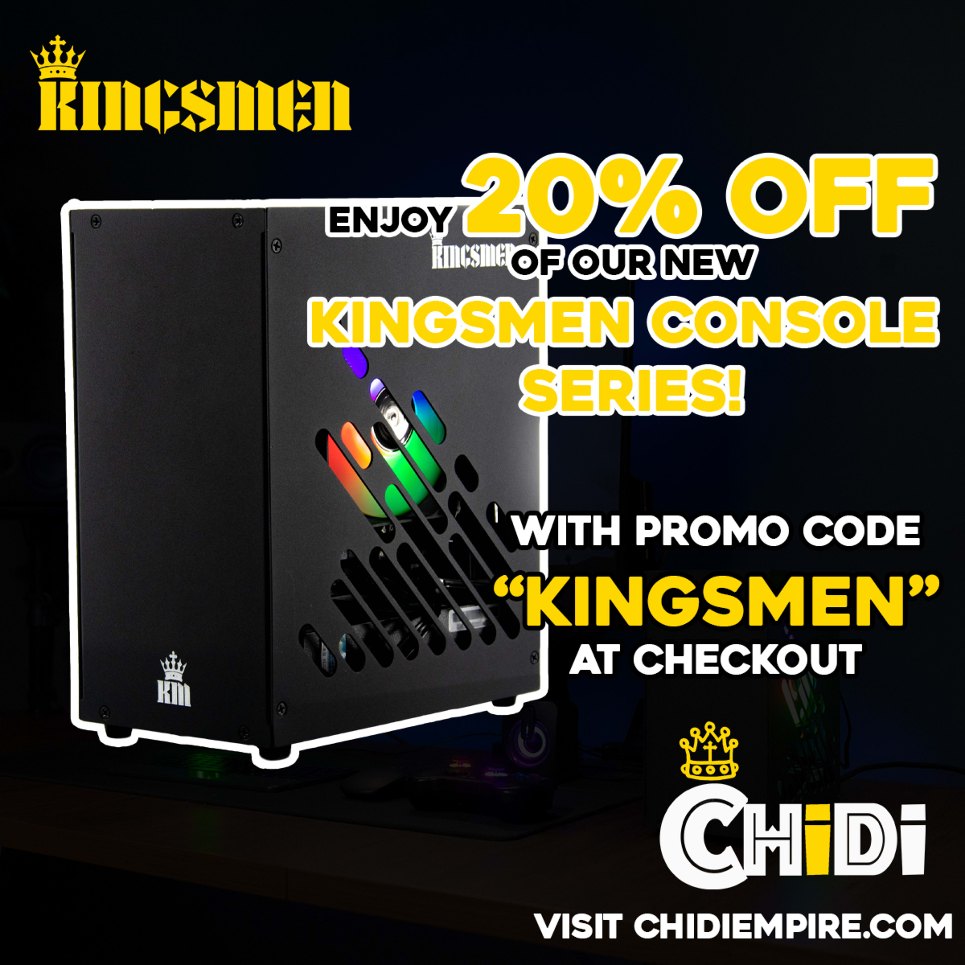Kingsmen Console Series Personal Computer By The CHIDI Empire | Imperial Black