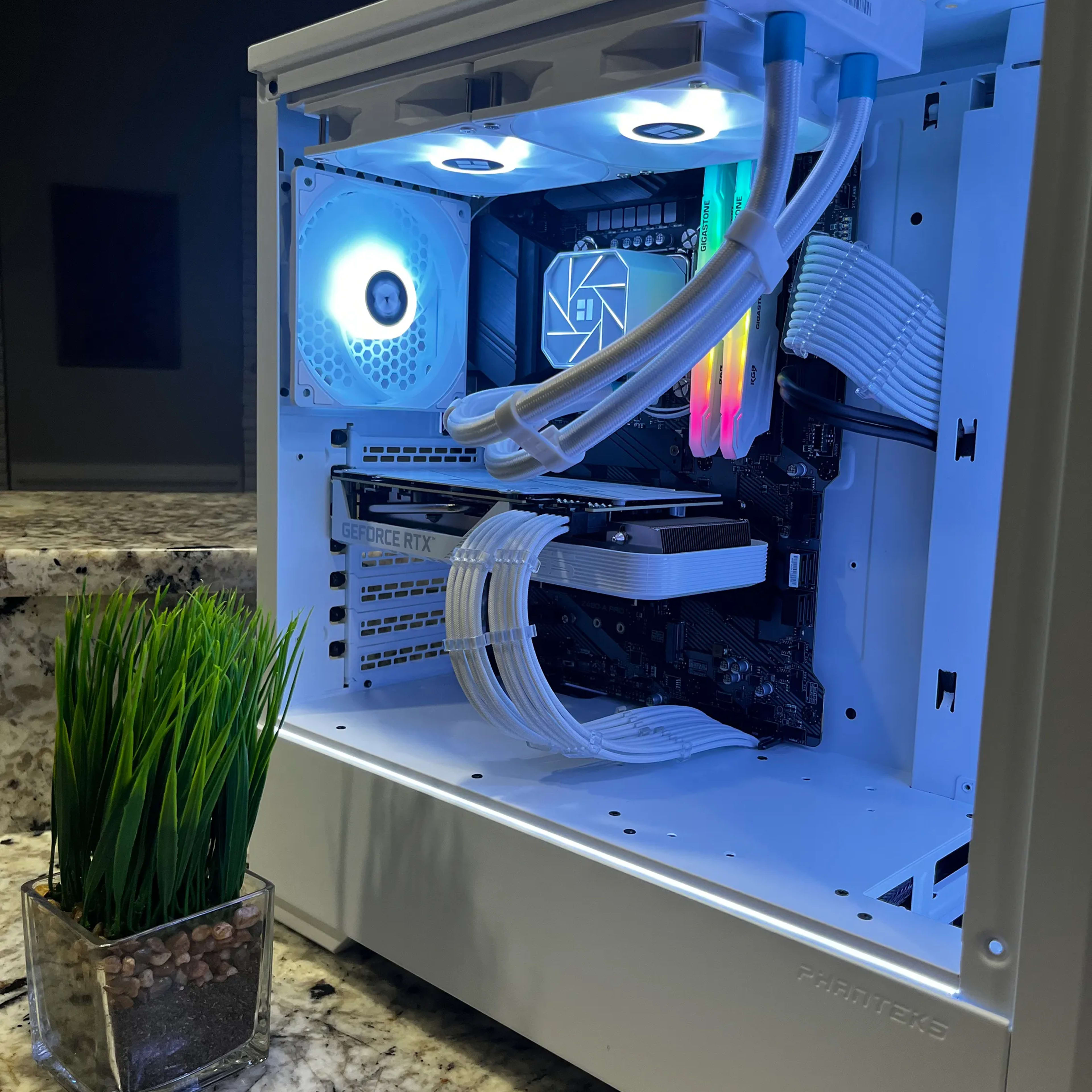 White RGB Gaming PC: i7-10700KF, ASUS RTX 3060 Ti OC 8 GB Graphics Card, 32GB Of Ram & 1TB NVME