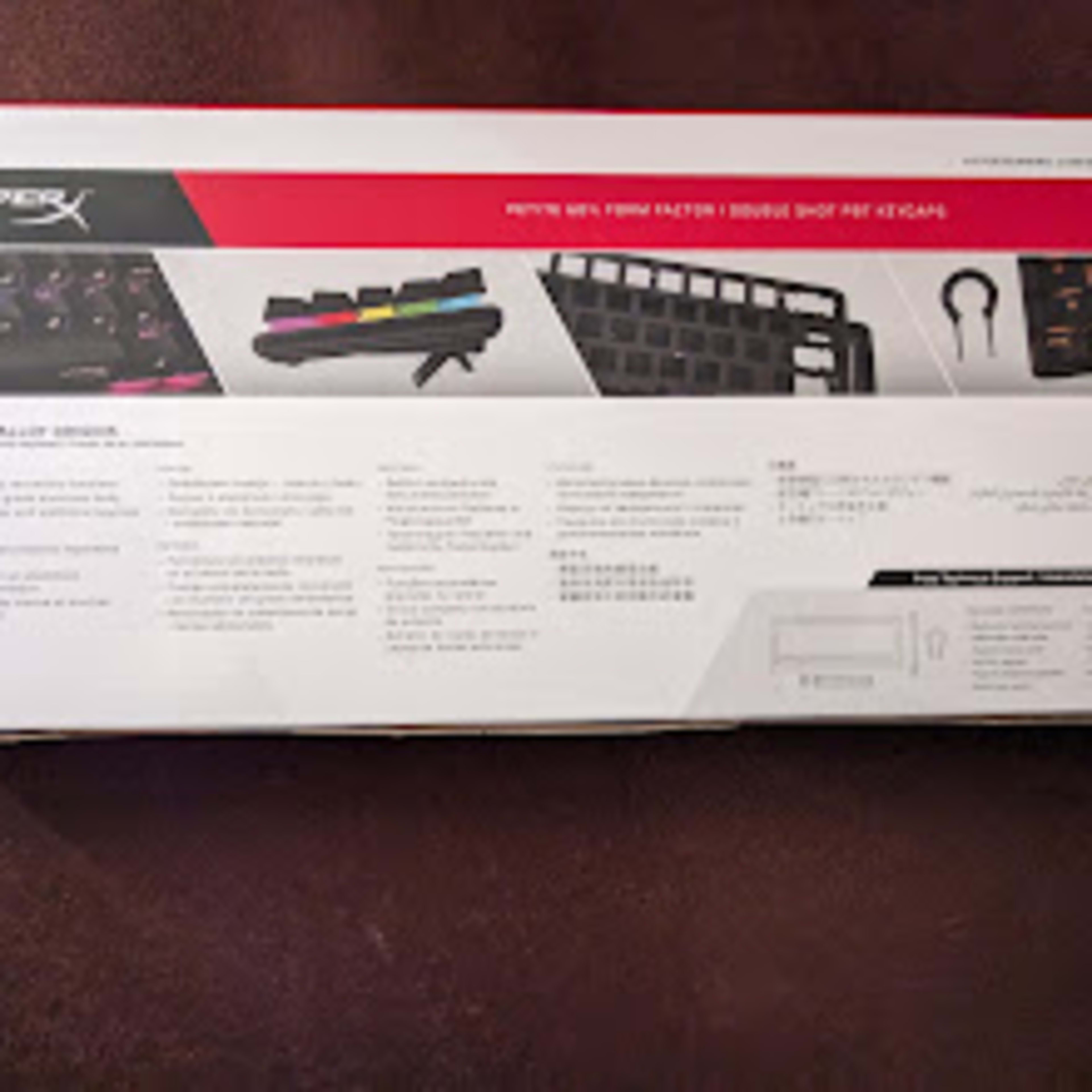 BNIB HyperX Alloy Origins 60 RGB Mechanical Gaming Keyboard, HX Red Switches