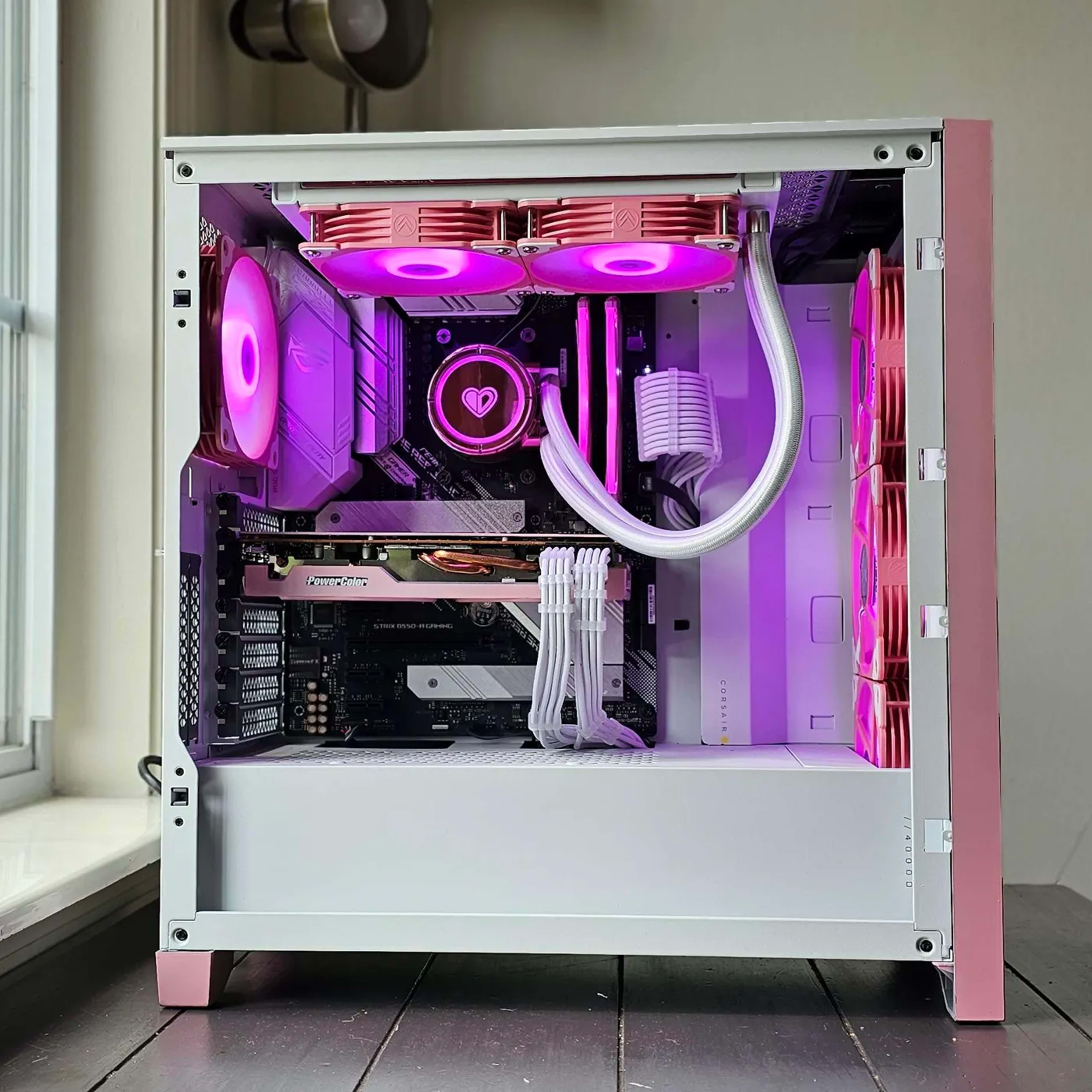 Rose 🌹 R5 5600x 6700xt 12Gb Pink Gaming pc