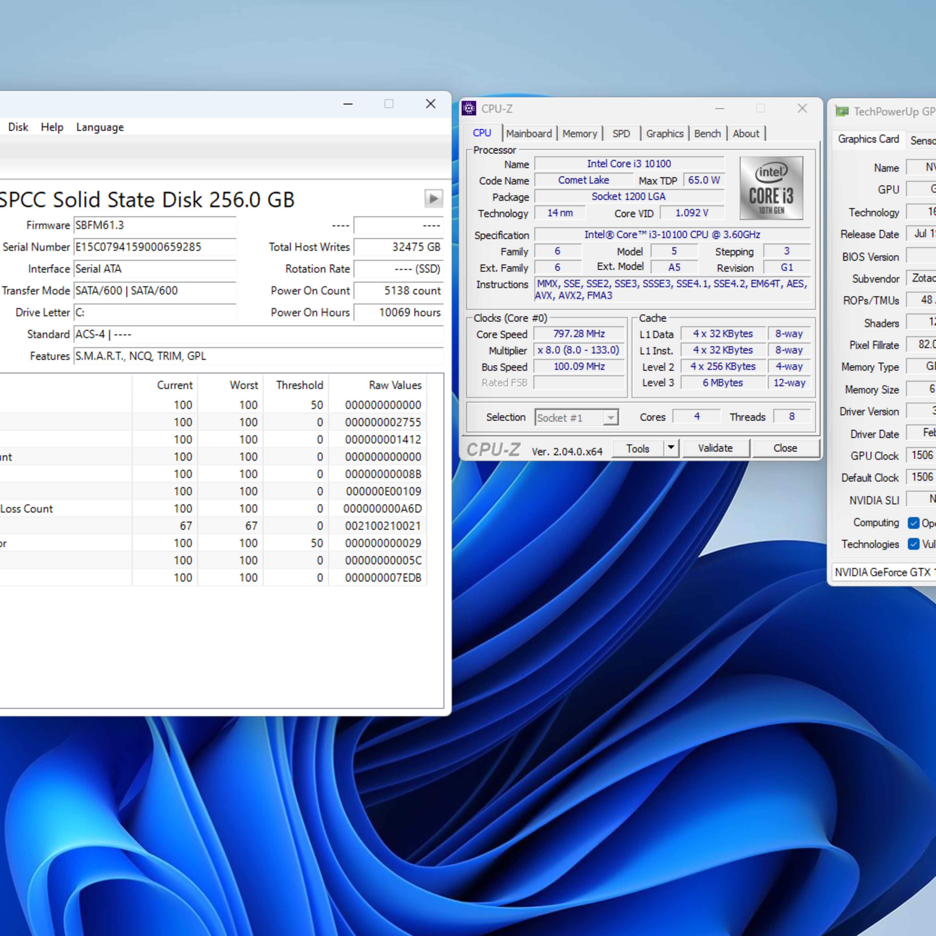 Gaming PC NVIDIA GTX 1060 6GB, Core i3-10100, 16GB, 256GB SSD, 1TB HDD, Wifi+BT (Dell Inspiron 3880)