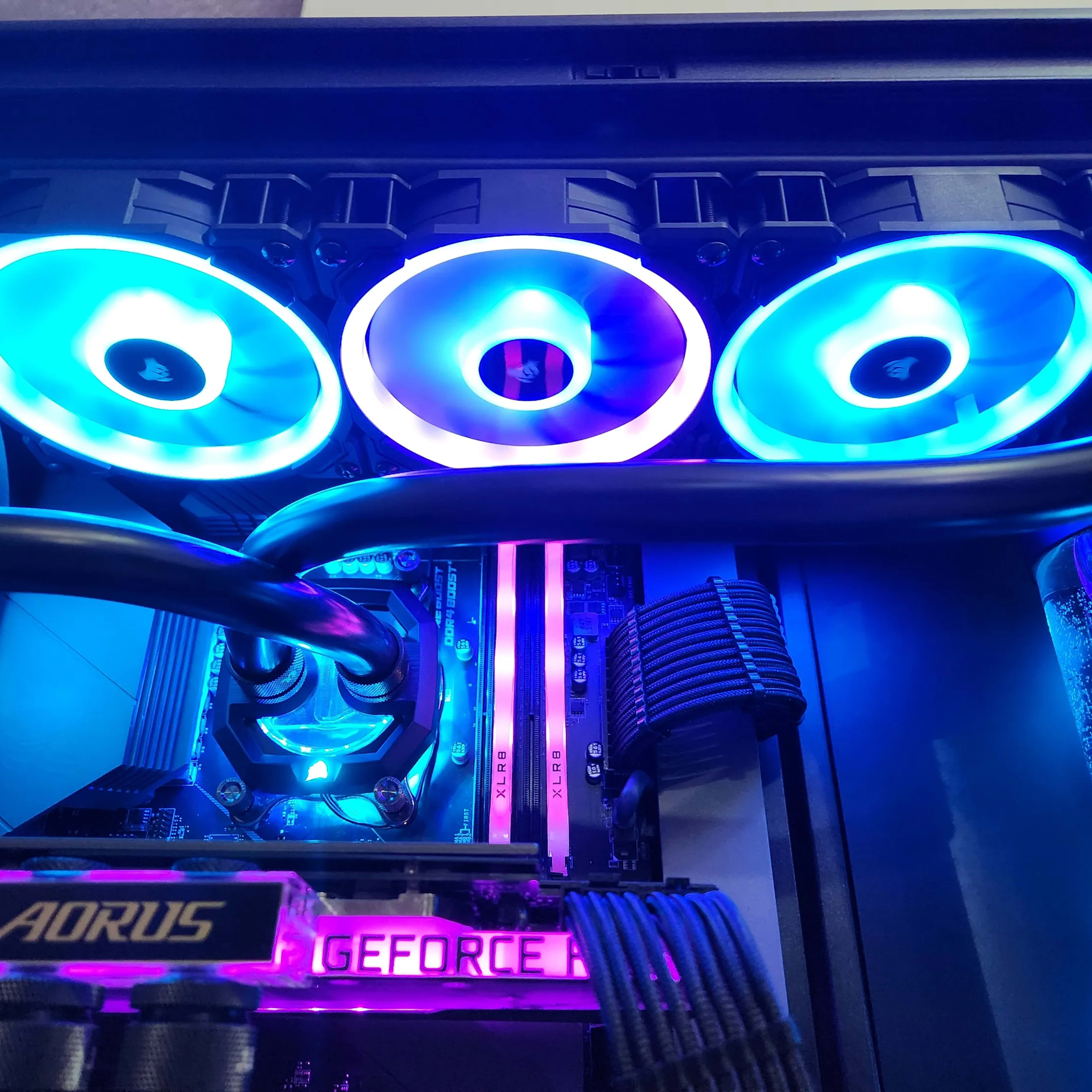 Custom Water-Cooled RGB Gaming PC: Ryzen 5 5600X RTX 3080 16GB RAM 1TB SSD